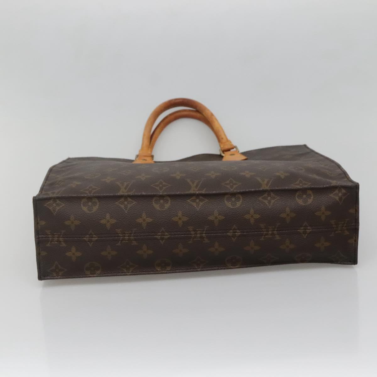 LOUIS VUITTON Monogram Sac Plat Hand Bag M51140 LV Auth 130731