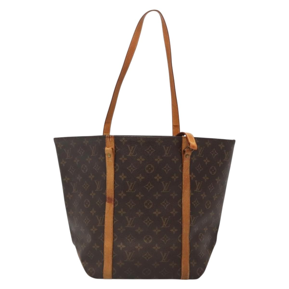 LOUIS VUITTON Monogram Sac Shopping Tote Bag M51108 LV Auth 130733