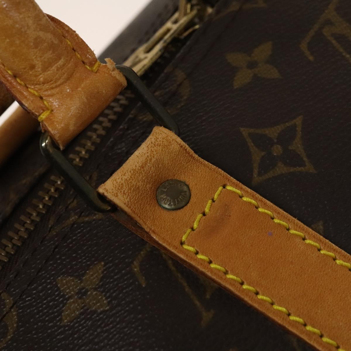 LOUIS VUITTON Monogram Keepall 55 Boston Bag M41424 LV Auth 130741