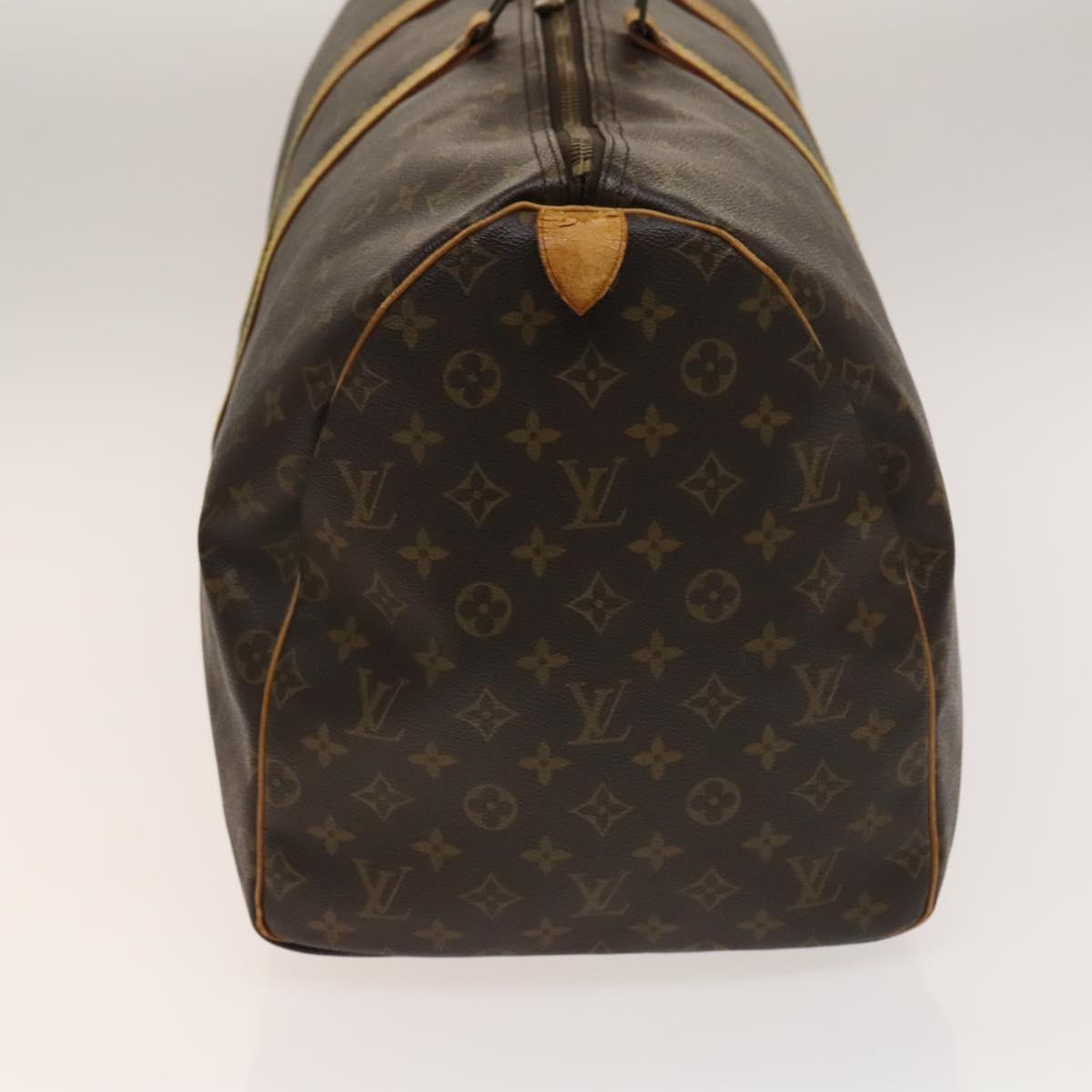 LOUIS VUITTON Monogram Keepall 55 Boston Bag M41424 LV Auth 130741