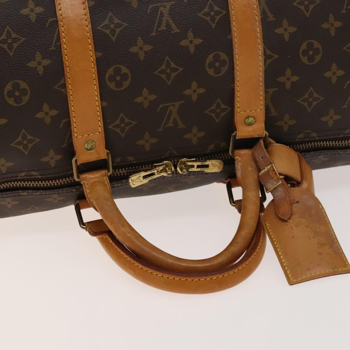 LOUIS VUITTON Monogram Keepall 55 Boston Bag M41424 LV Auth 130742