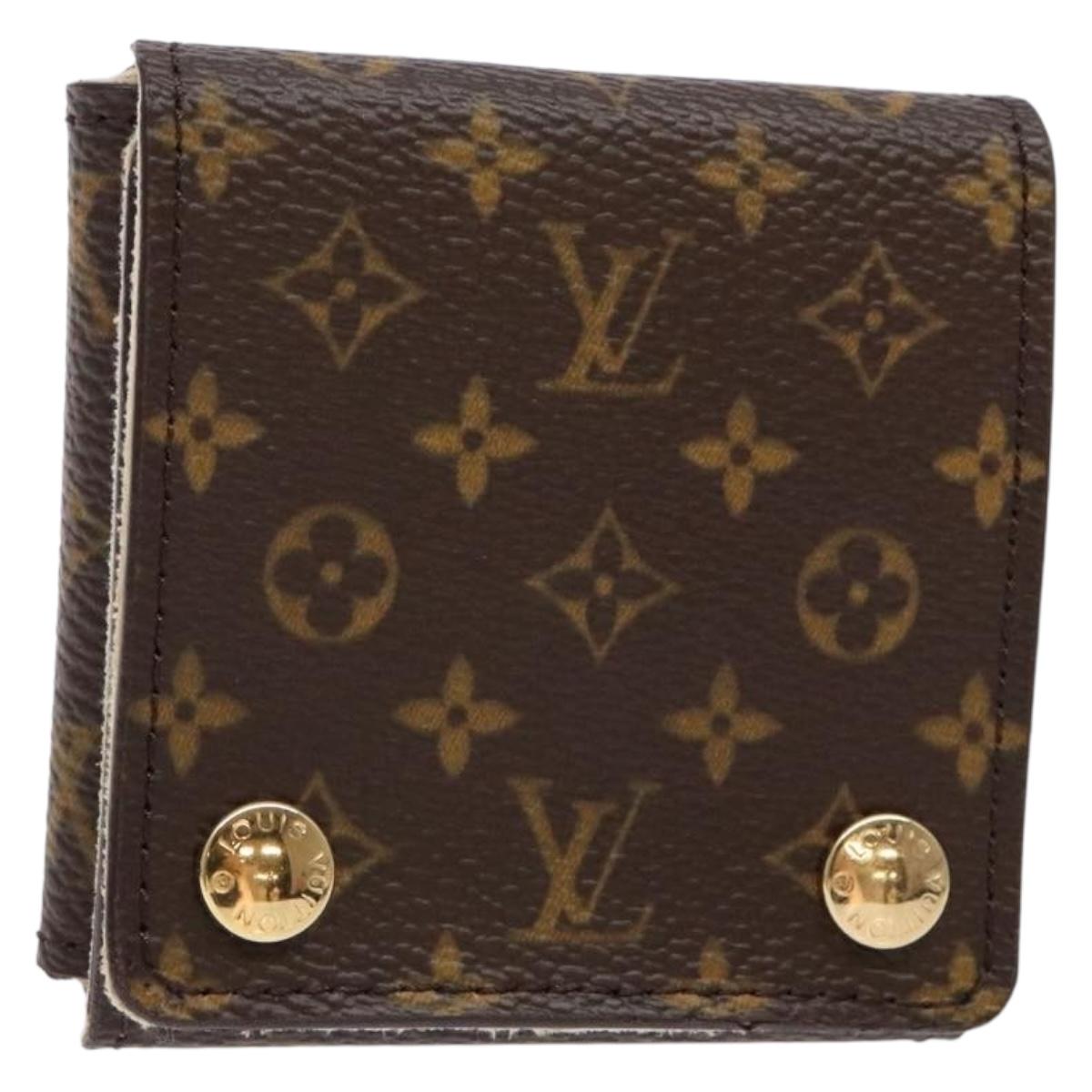 LOUIS VUITTON Monogram Jewelry case Jewelry Box LV Auth 130752V