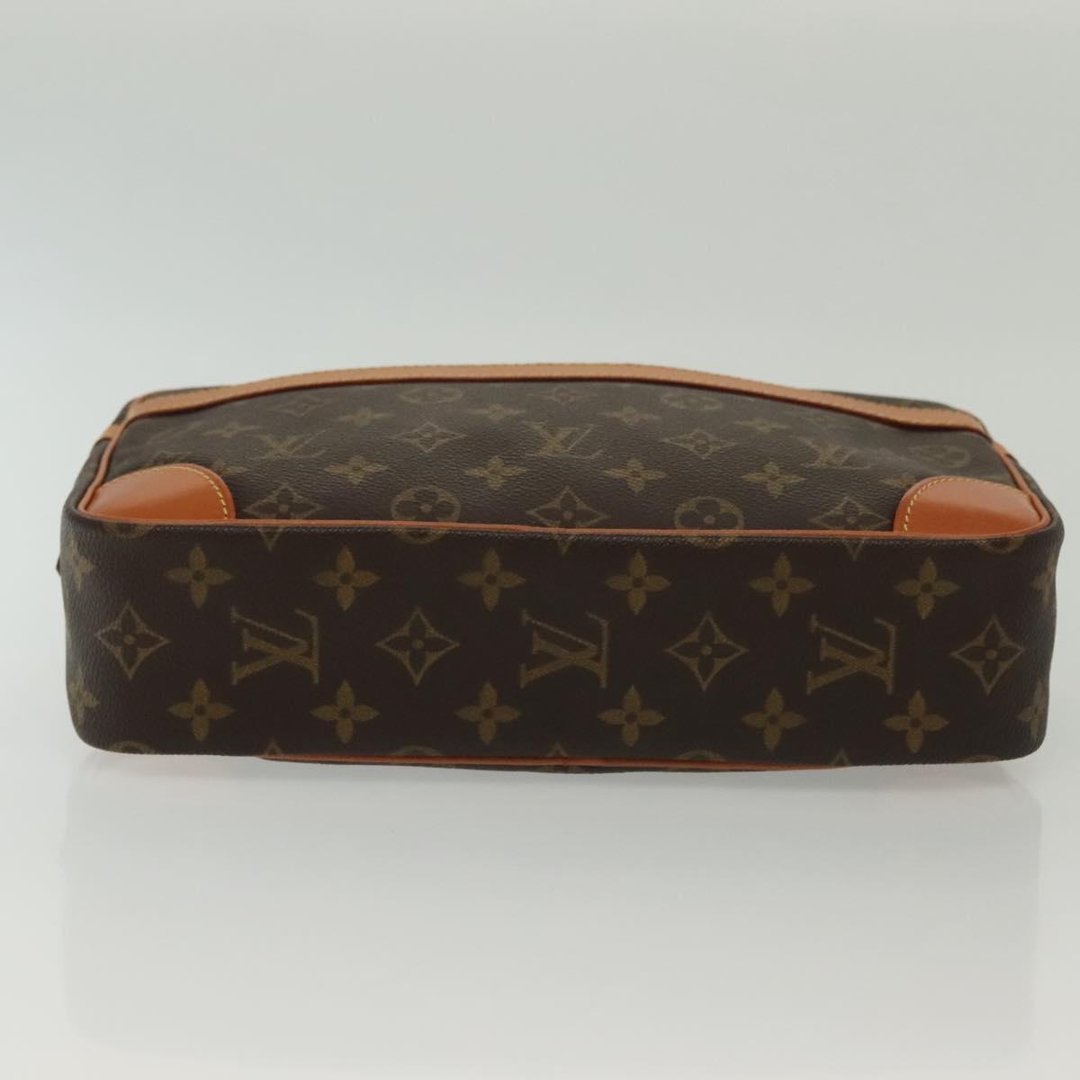LOUIS VUITTON Monogram Compiegne 28 Clutch Bag M51845 LV Auth 130764