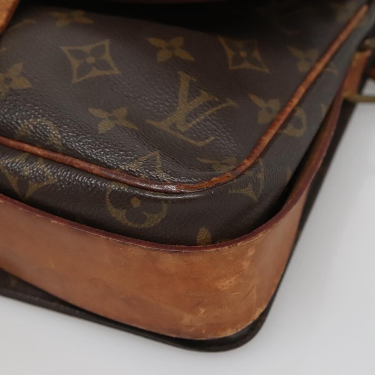LOUIS VUITTON Monogram Cartouchiere MM Shoulder Bag M51253 LV Auth 130771
