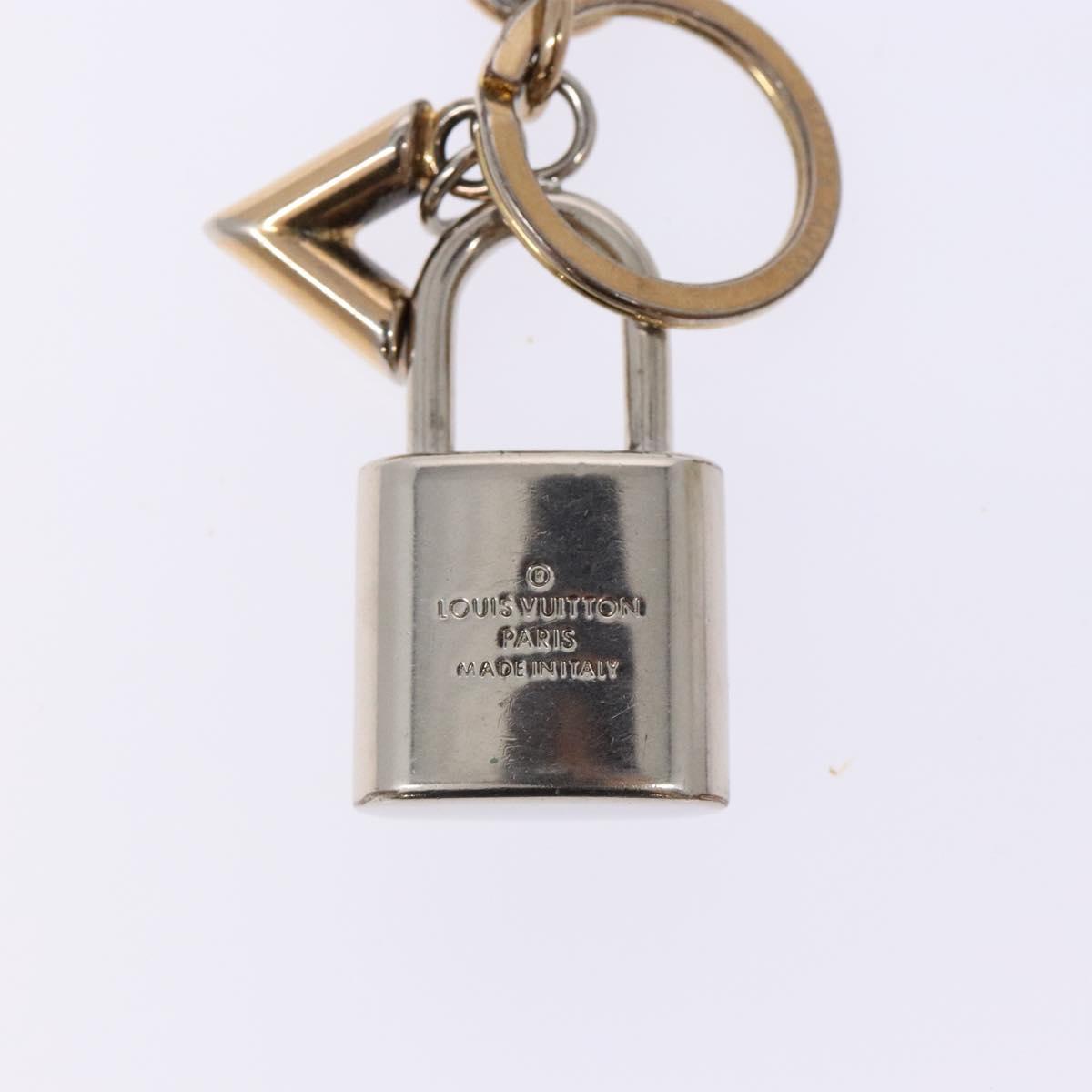 LOUIS VUITTON Bag Charm Caleido V Padlock Charm metal Gold M67376 LV Auth 130781