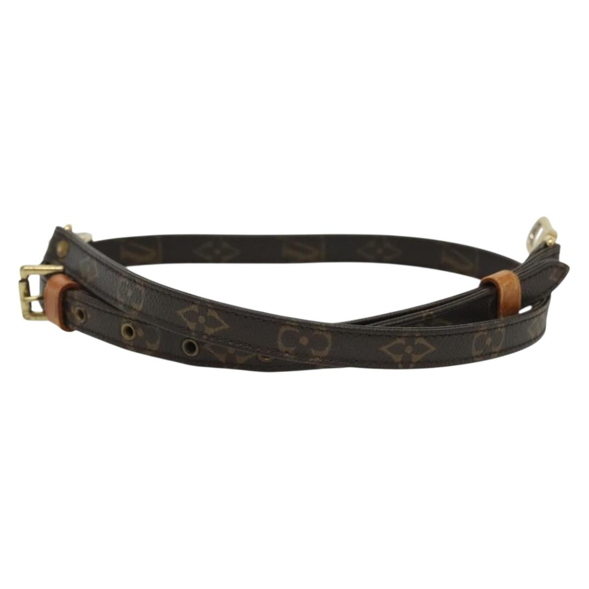 LOUIS VUITTON Monogram Adjustable Shoulder Strap 35.4""-43.3"" LV Auth 130784