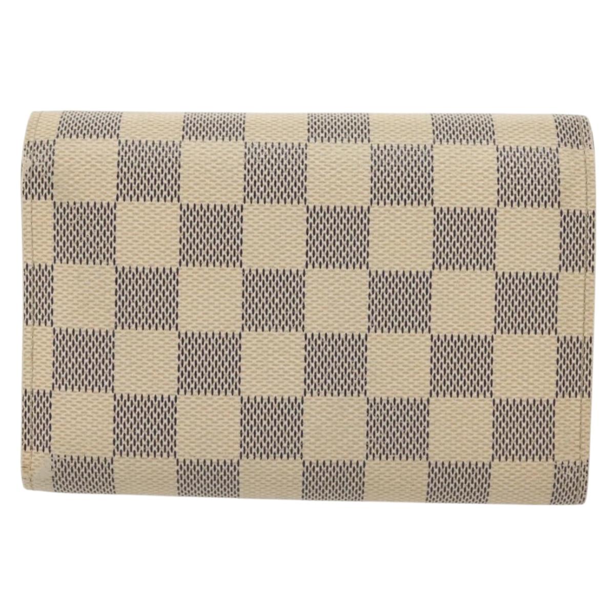 LOUIS VUITTON Damier Azur Portefeuille Alexandra Wallet N63068 LV Auth 130788