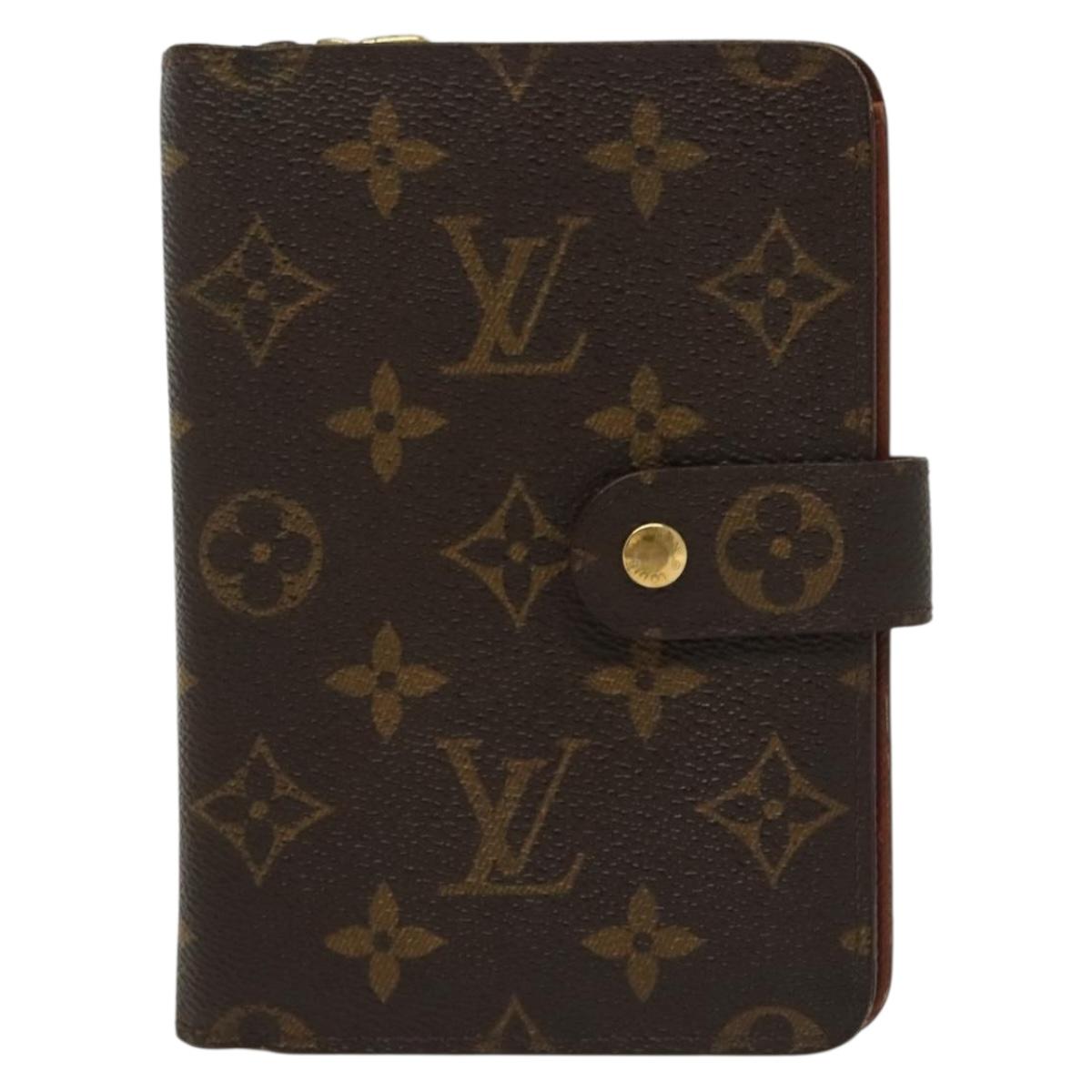 LOUIS VUITTON Monogram Porto Papie Zip Wallet M61207 LV Auth 130795