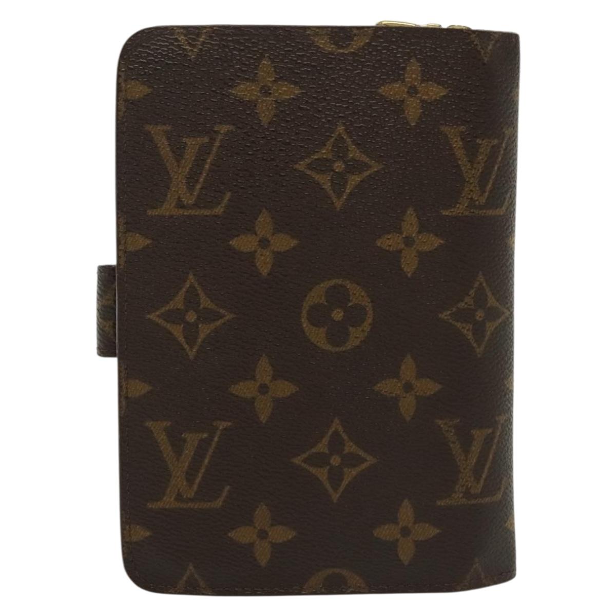 LOUIS VUITTON Monogram Porto Papie Zip Wallet M61207 LV Auth 130795