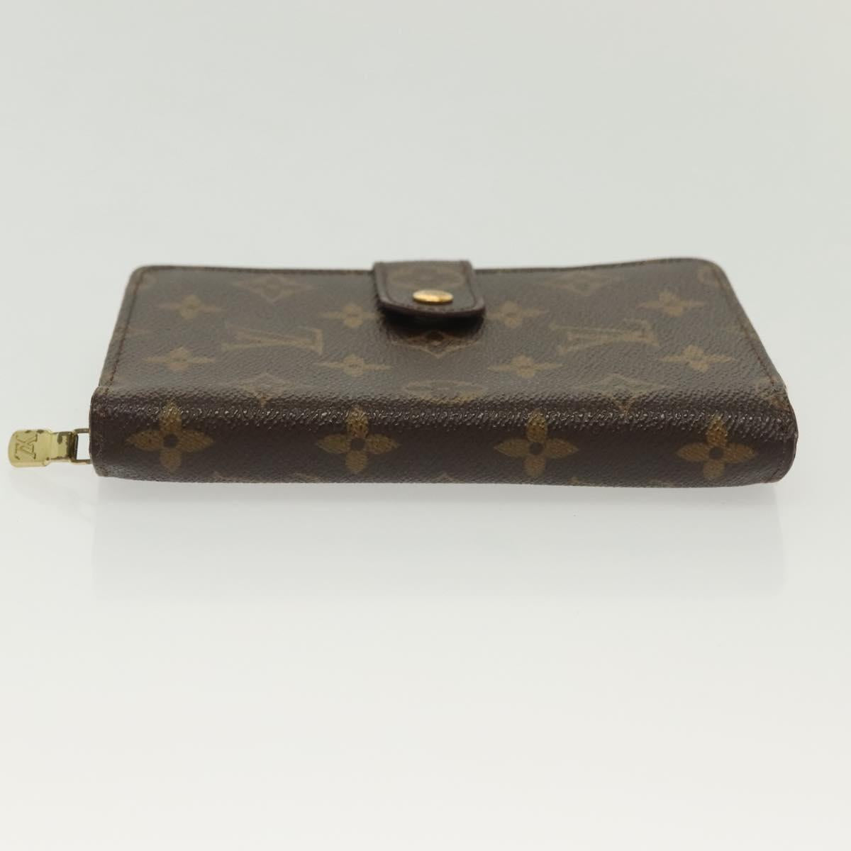LOUIS VUITTON Monogram Porto Papie Zip Wallet M61207 LV Auth 130795