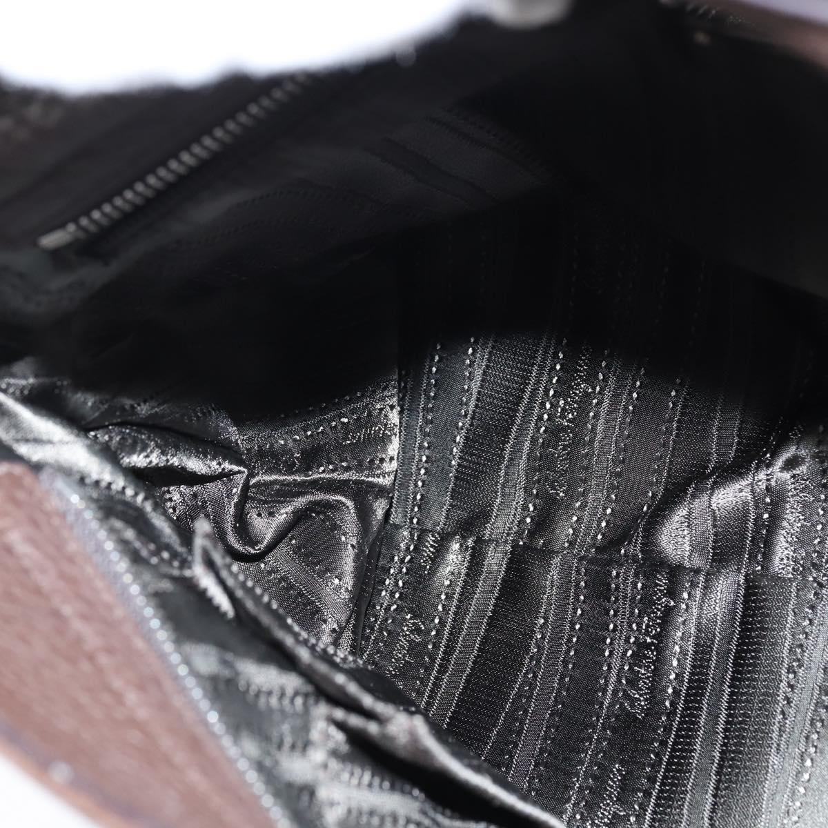 Salvatore Ferragamo Gancini Sophia Bag Leather 2way Dark Brown Auth 130806V