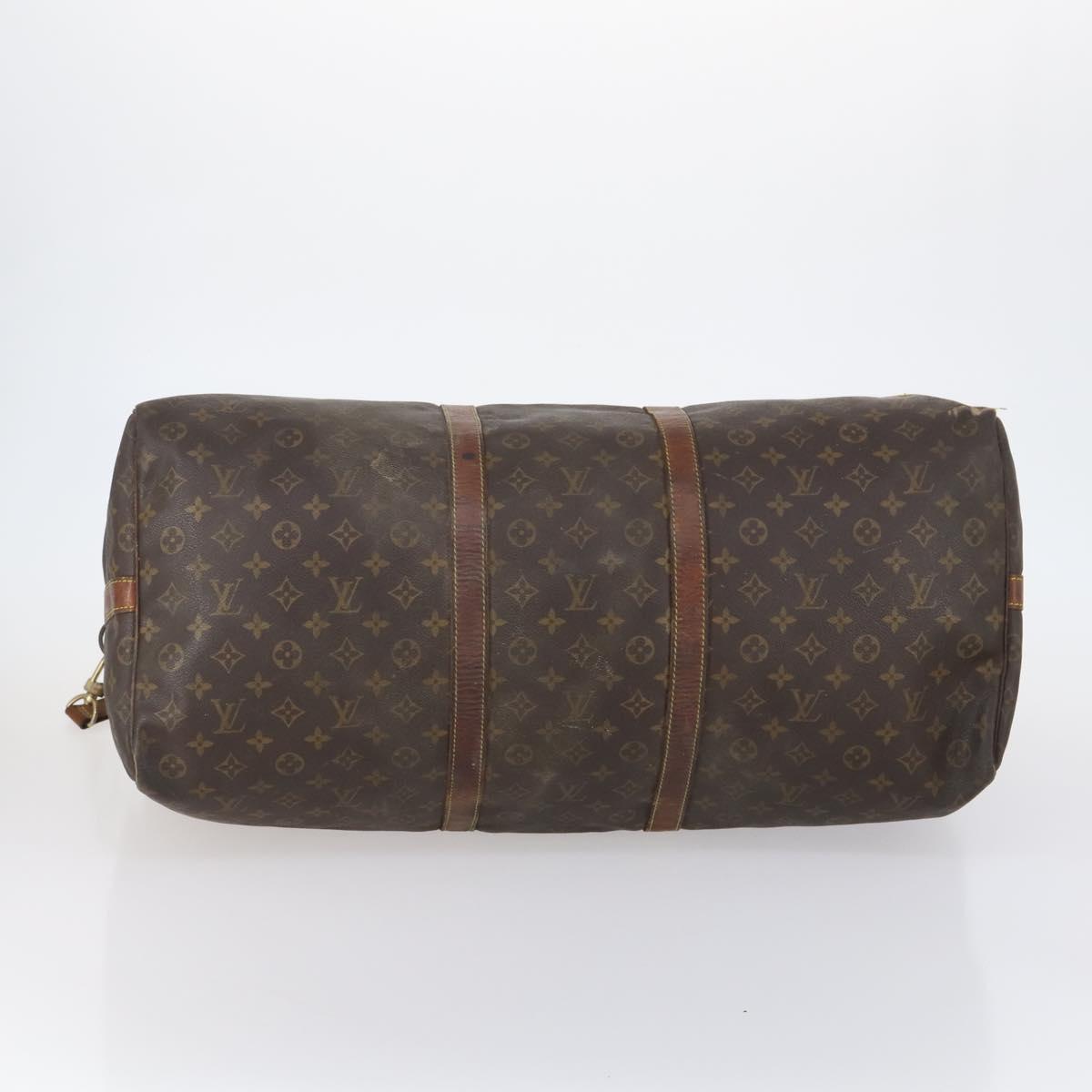 LOUIS VUITTON Monogram Keepall Bandouliere 60 Boston Bag M41412 LV Auth 130812
