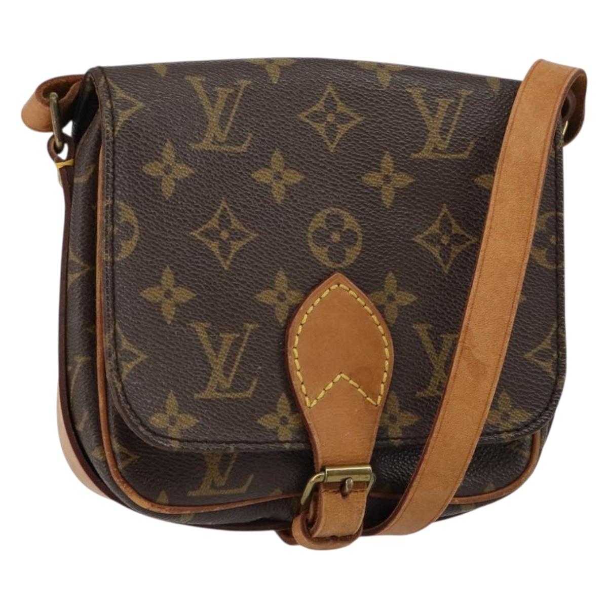LOUIS VUITTON Monogram Cartouchiere PM Shoulder Bag M51254 LV Auth 130814