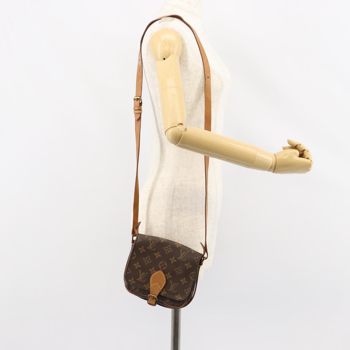 LOUIS VUITTON Monogram Cartouchiere PM Shoulder Bag M51254 LV Auth 130814