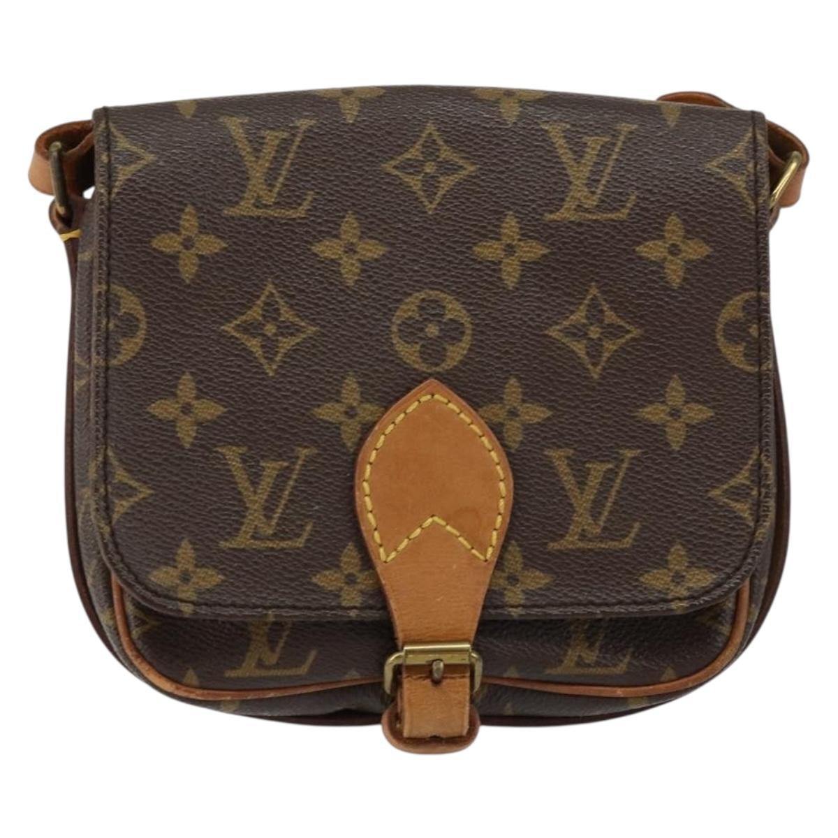 LOUIS VUITTON Monogram Cartouchiere PM Shoulder Bag M51254 LV Auth 130814