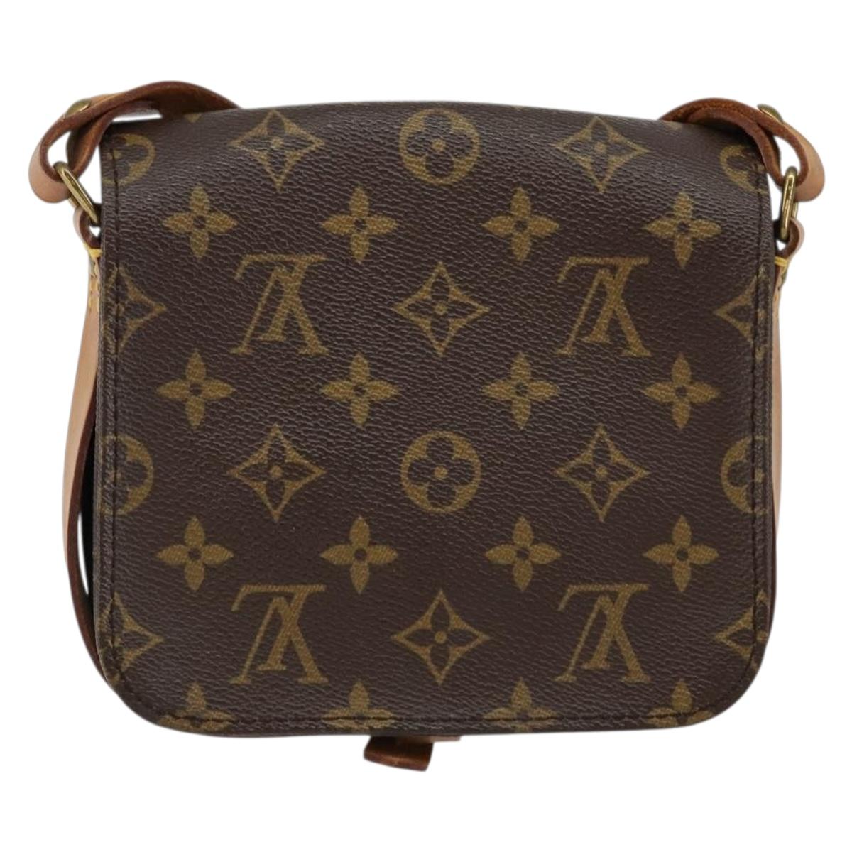 LOUIS VUITTON Monogram Cartouchiere PM Shoulder Bag M51254 LV Auth 130814