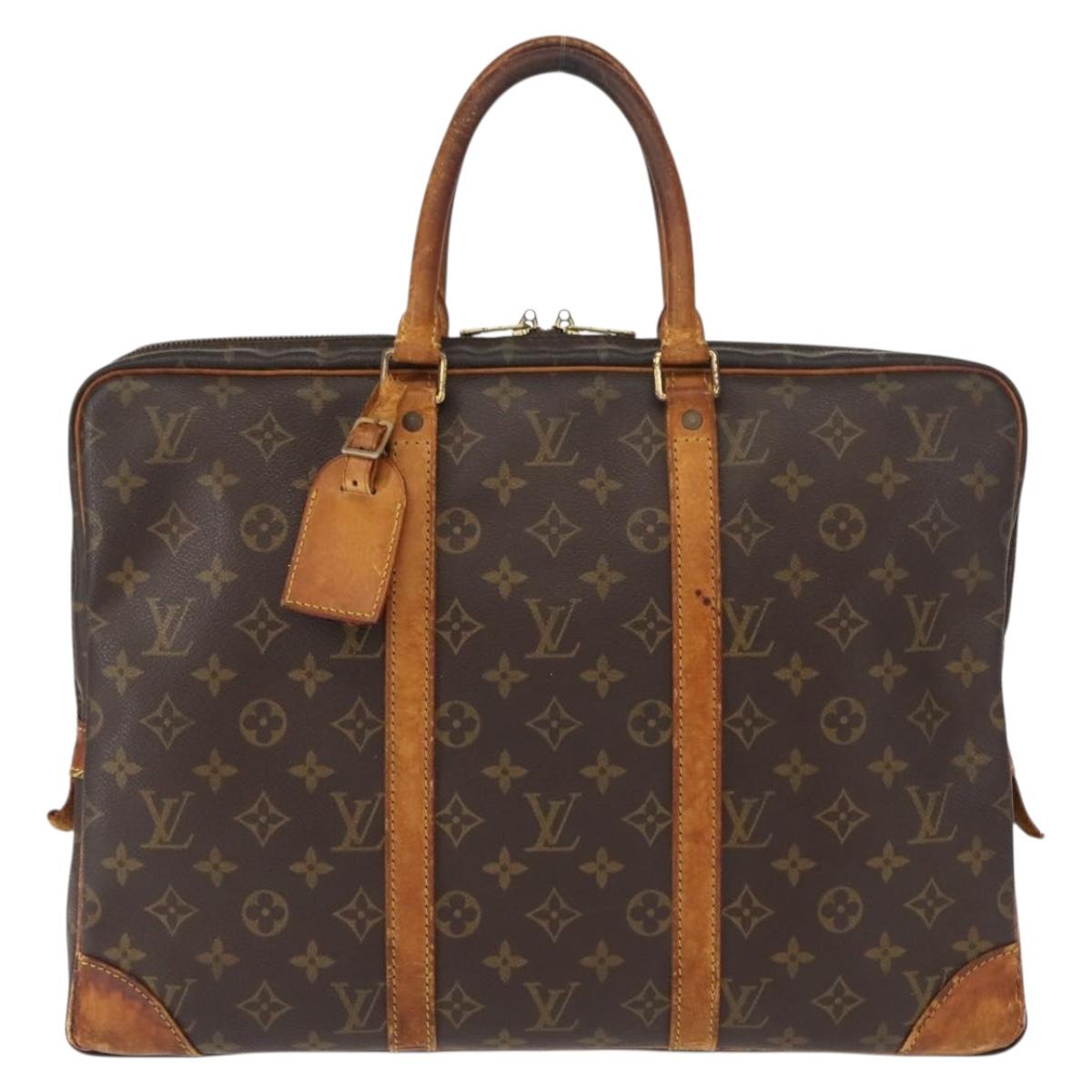 LOUIS VUITTON Monogram Porte Documents Voyage Business Bag M52005 Auth 130827