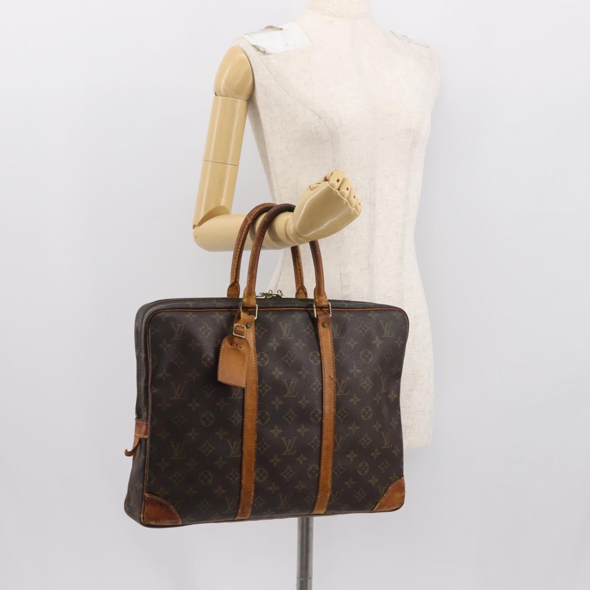 LOUIS VUITTON Monogram Porte Documents Voyage Business Bag M52005 Auth 130827