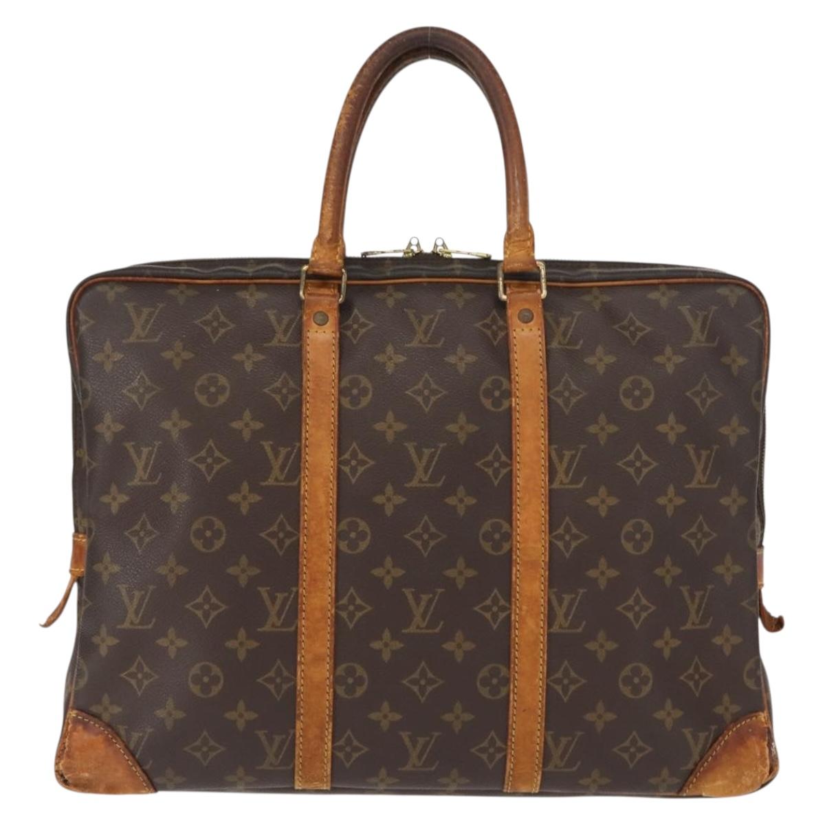 LOUIS VUITTON Monogram Porte Documents Voyage Business Bag M52005 Auth 130827