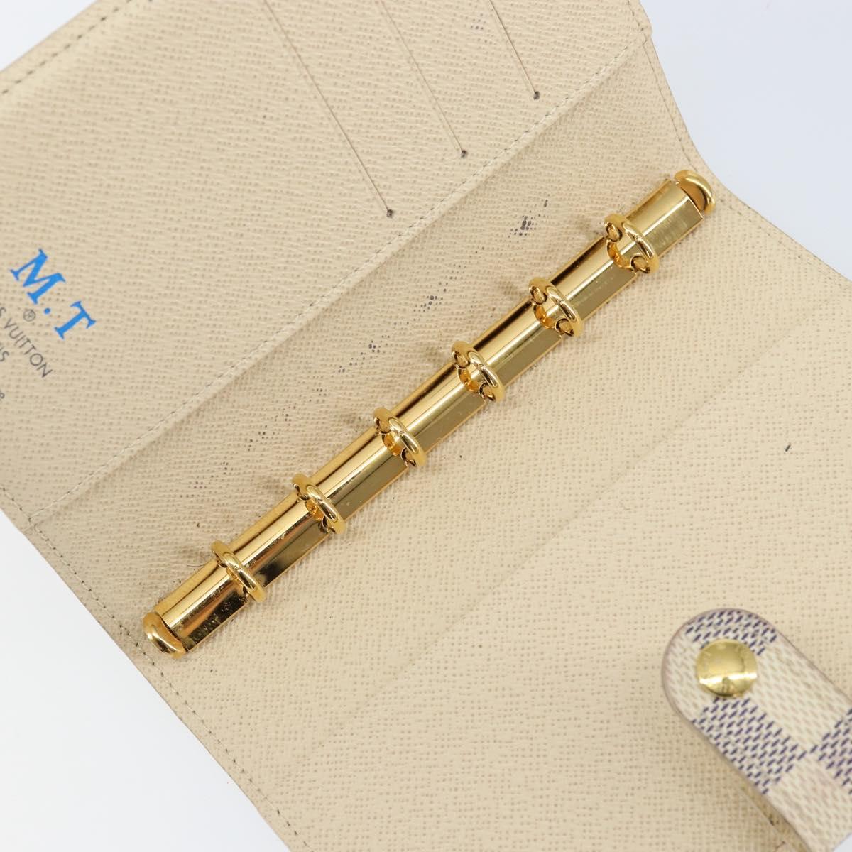 LOUIS VUITTON Damier Azur Agenda PM Day Planner Cover R20706 LV Auth 130831