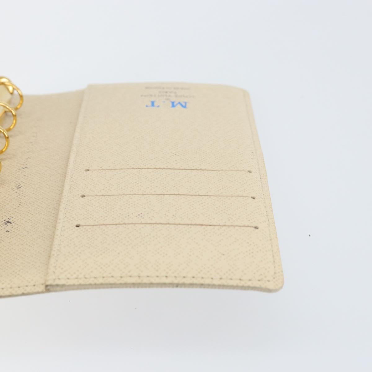 LOUIS VUITTON Damier Azur Agenda PM Day Planner Cover R20706 LV Auth 130831