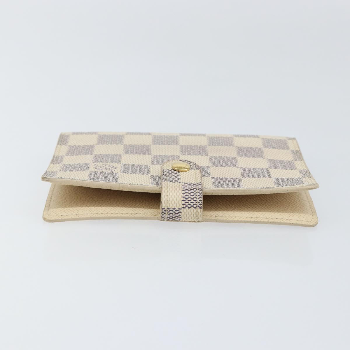 LOUIS VUITTON Damier Azur Agenda PM Day Planner Cover R20706 LV Auth 130831