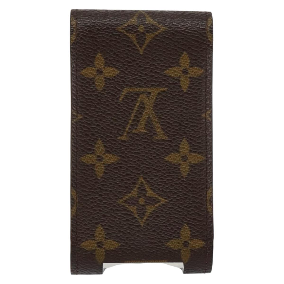 LOUIS VUITTON Monogram Etui Cigarette Case M63024 LV Auth 130832