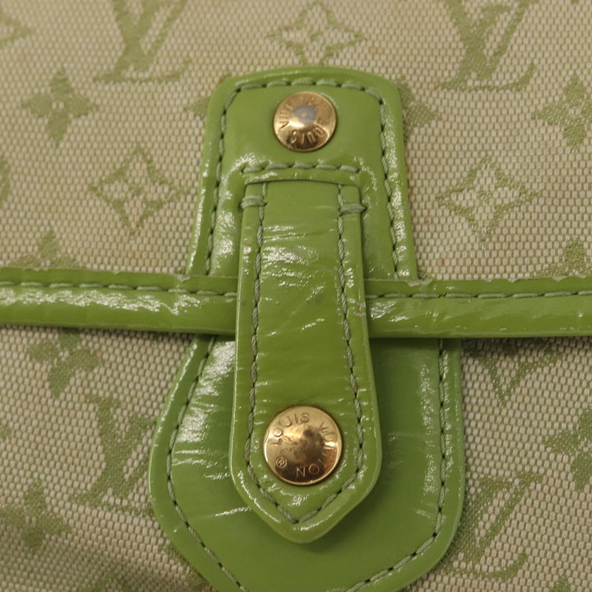LOUIS VUITTON Mini Mini Trousse Marie Kate Pouch Almond Green M92935 Auth 130833A