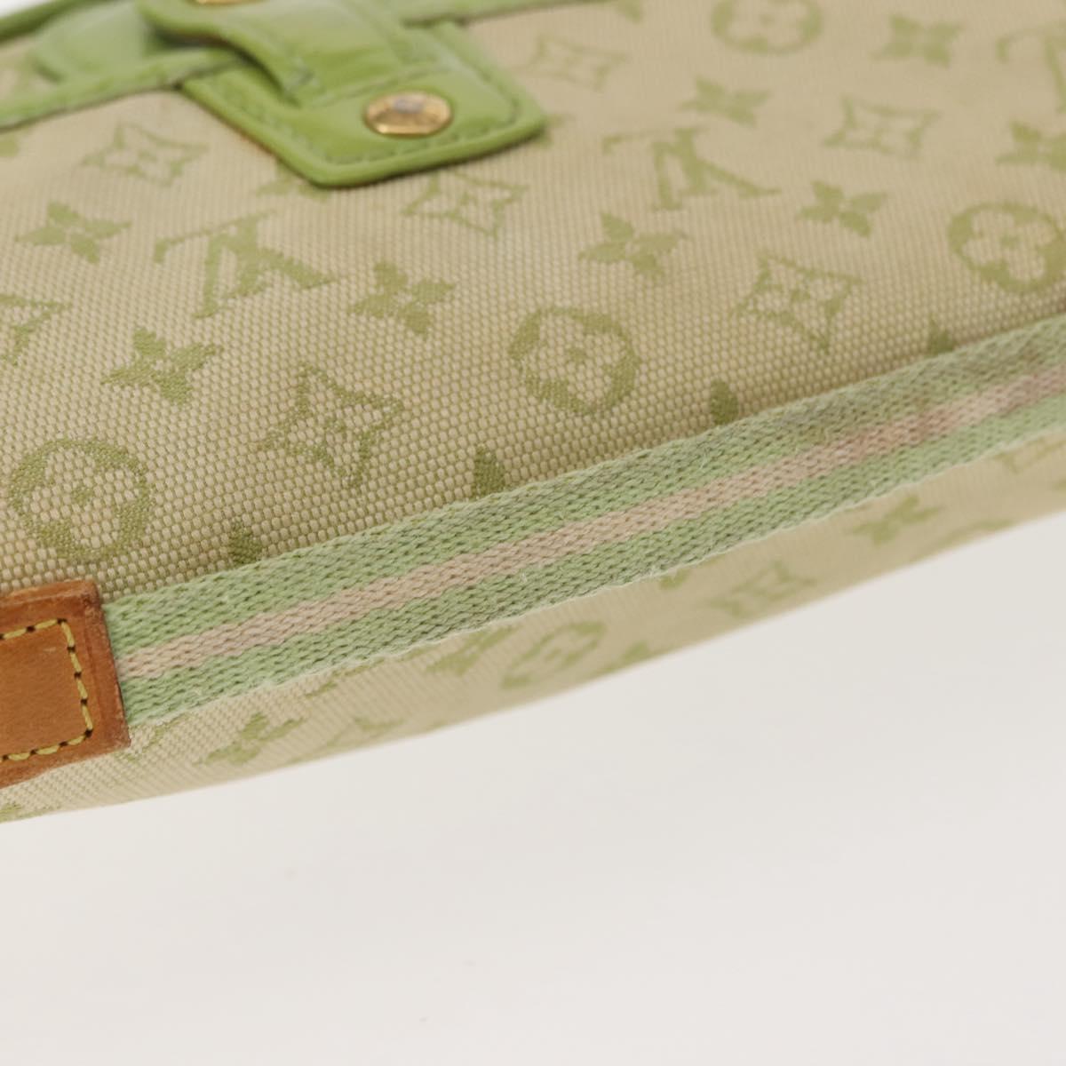 LOUIS VUITTON Mini Mini Trousse Marie Kate Pouch Almond Green M92935 Auth 130833A