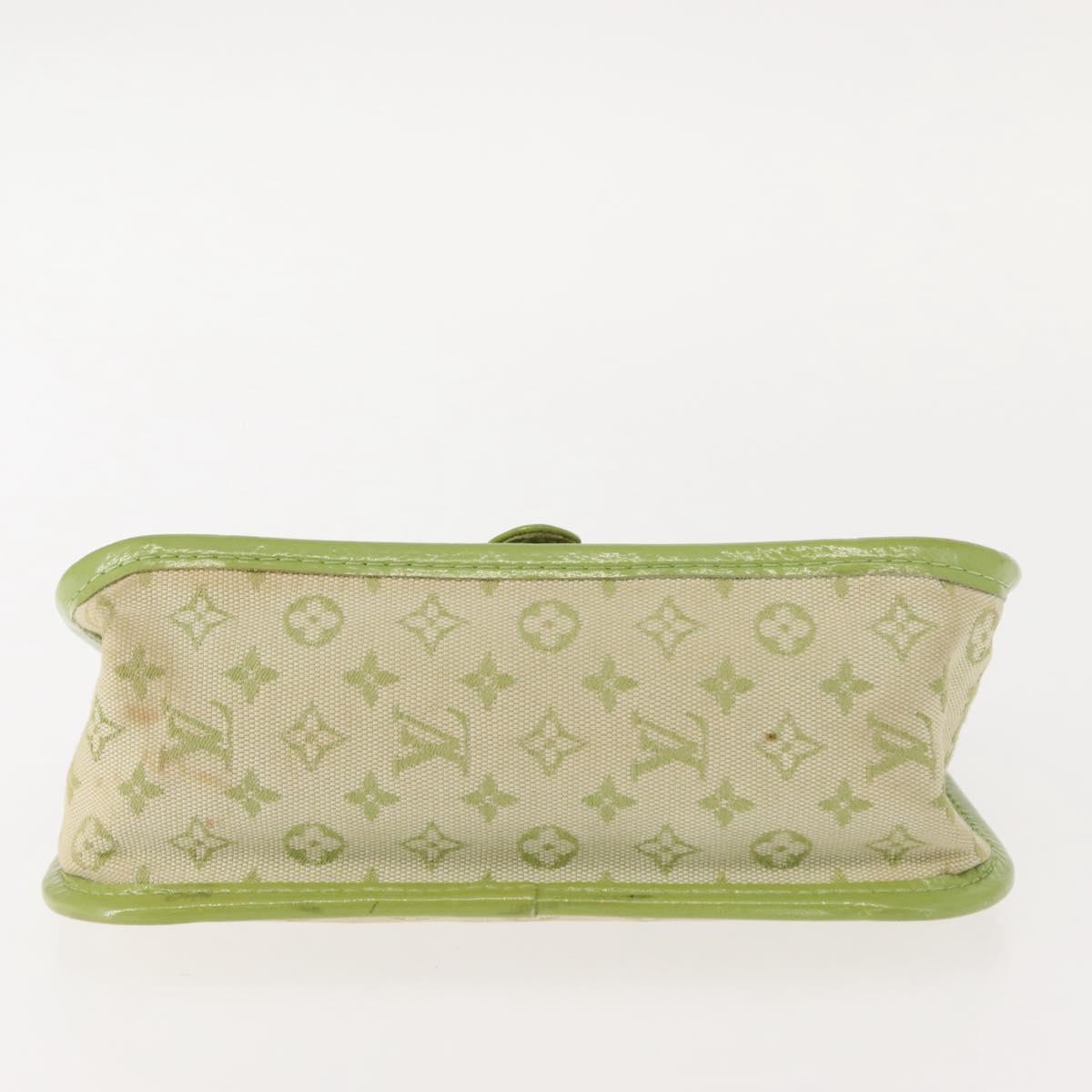LOUIS VUITTON Mini Mini Trousse Marie Kate Pouch Almond Green M92935 Auth 130833