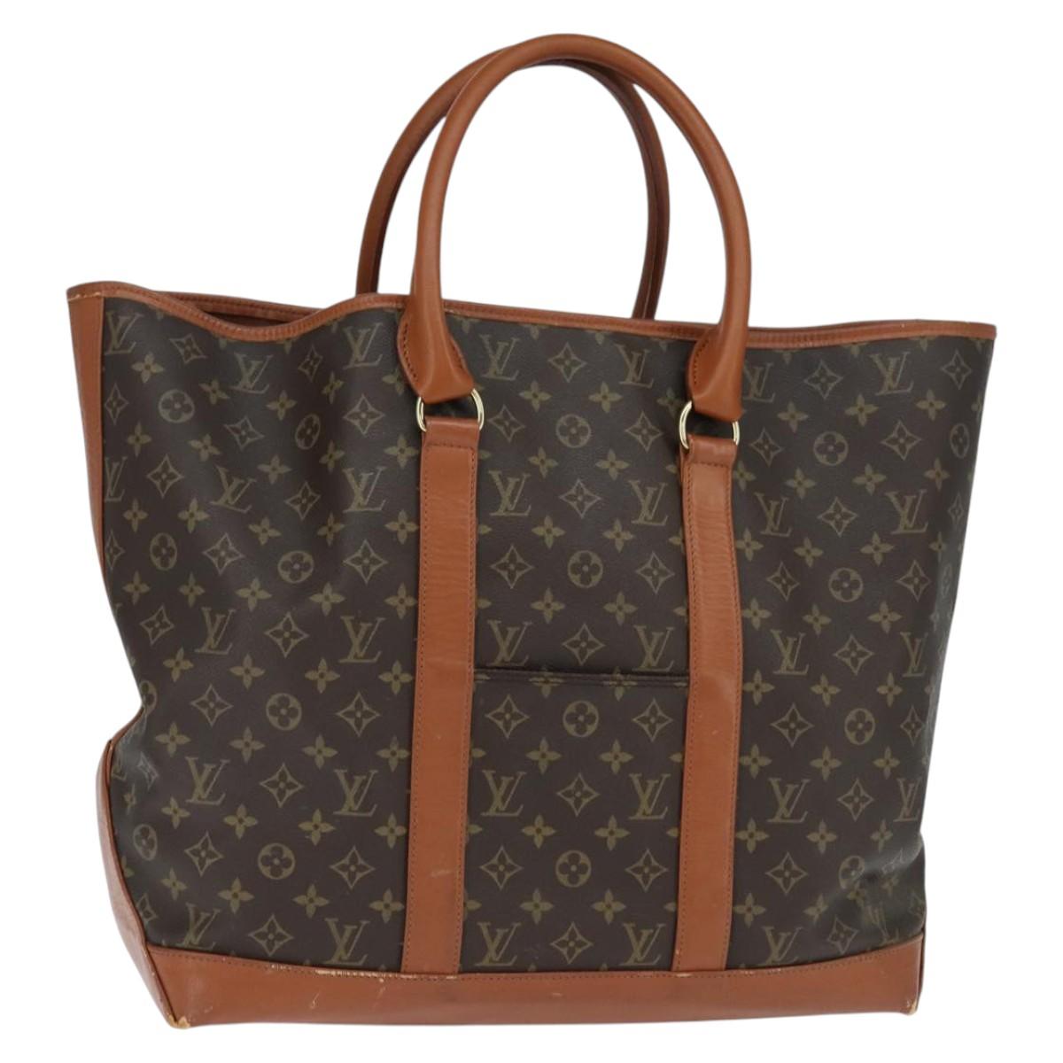 LOUIS VUITTON Monogram Sack Weekend GM Tote Bag M42420 LV Auth 130838