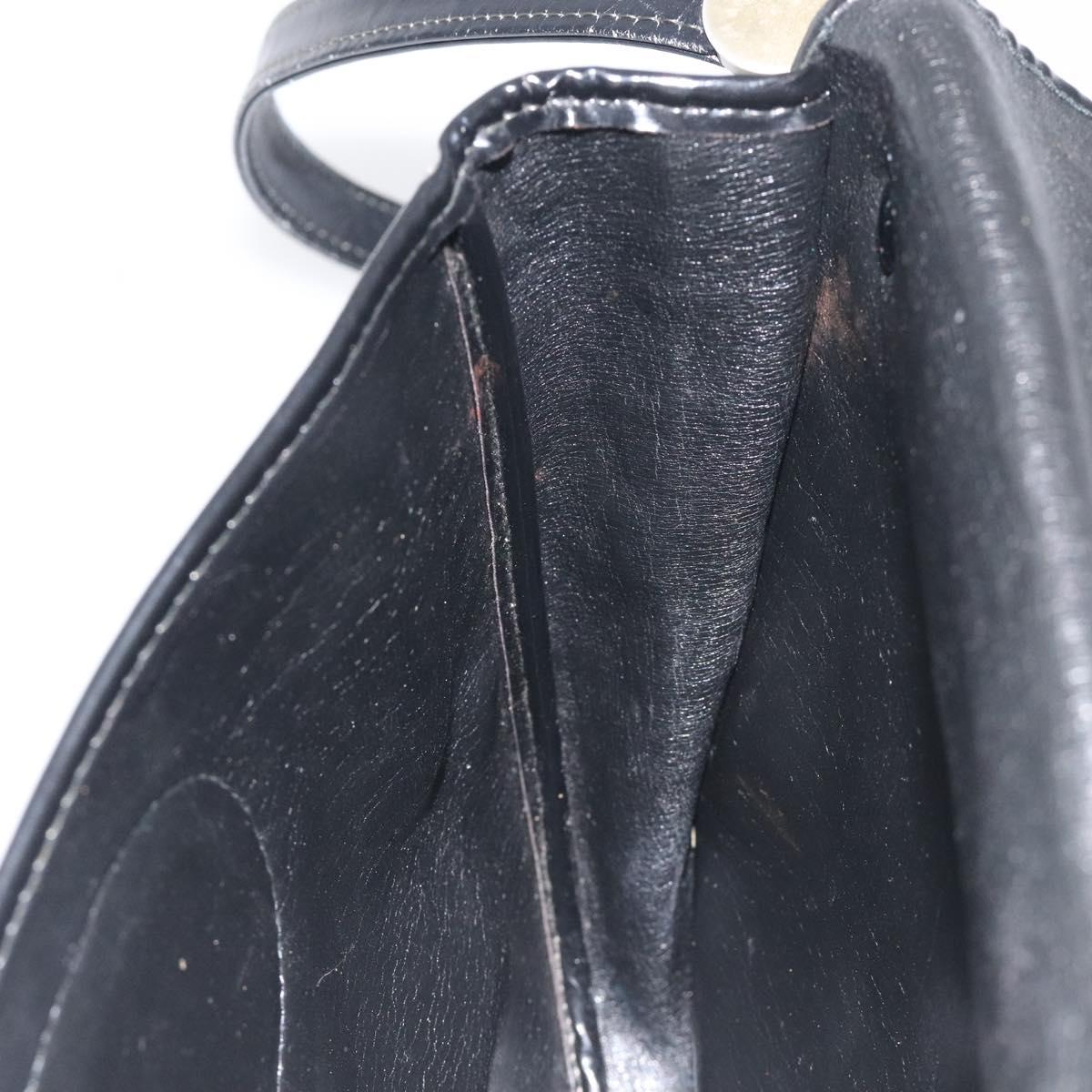 Christian Dior Trotter Canvas Shoulder Bag Navy Auth 130891