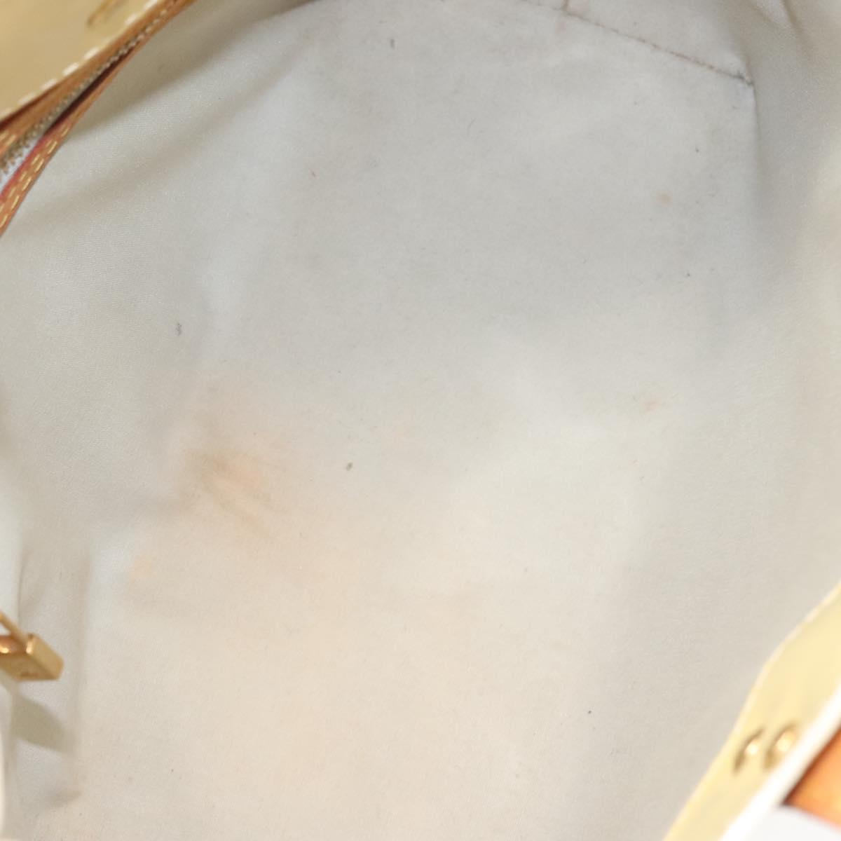 LOUIS VUITTON Monogram Vernis Reade PM Hand Bag Perle M91336 LV Auth 130921