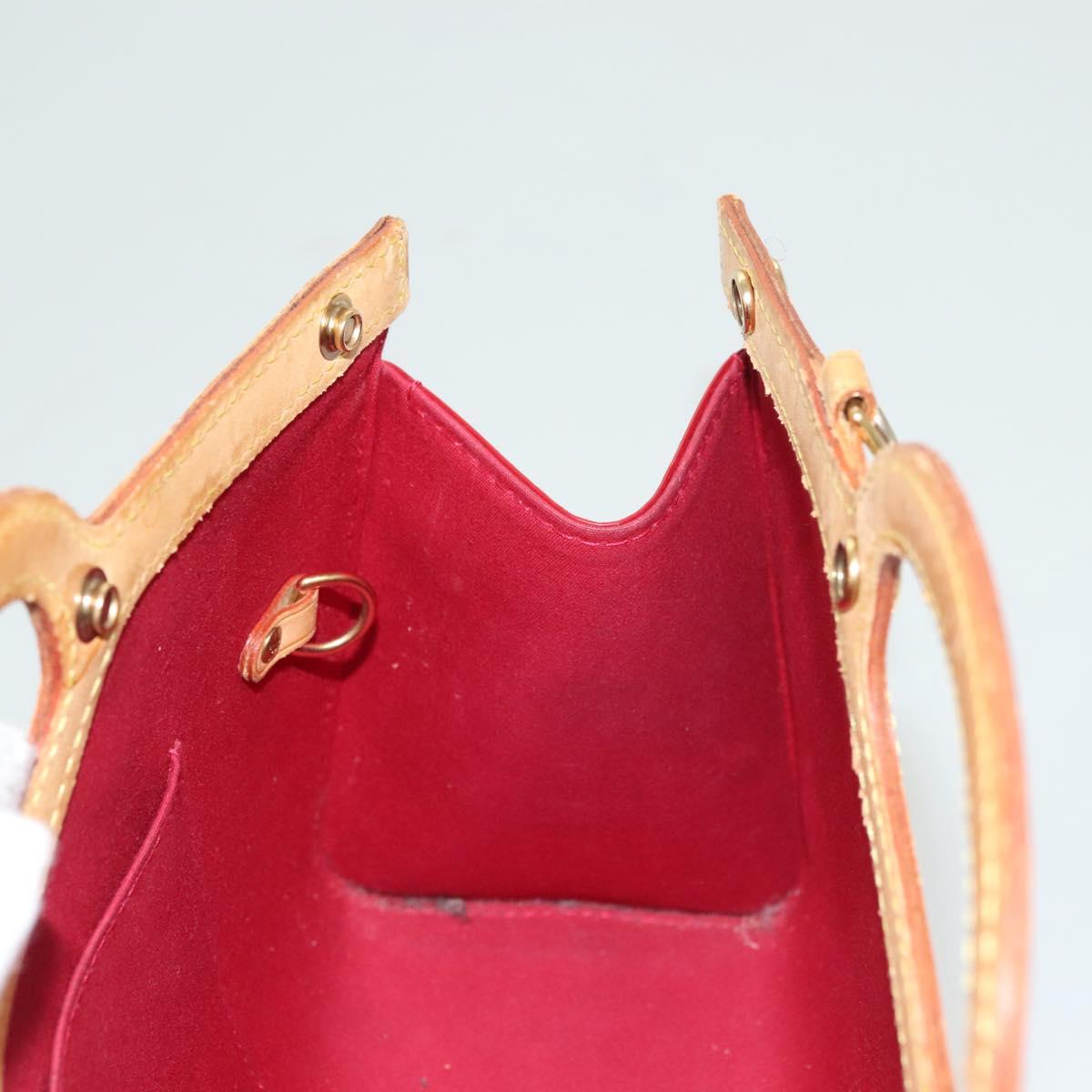 LOUIS VUITTON Monogram Vernis Roxbury Drive Hand Bag 2way Red M91987 Auth 130922