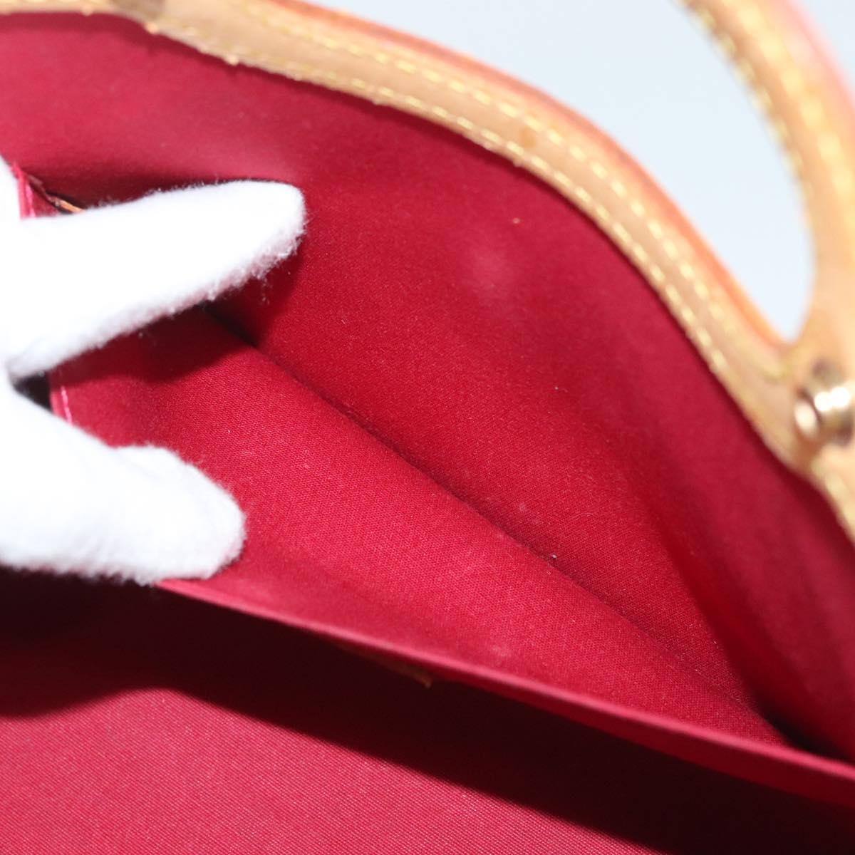 LOUIS VUITTON Monogram Vernis Roxbury Drive Hand Bag 2way Red M91987 Auth 130922
