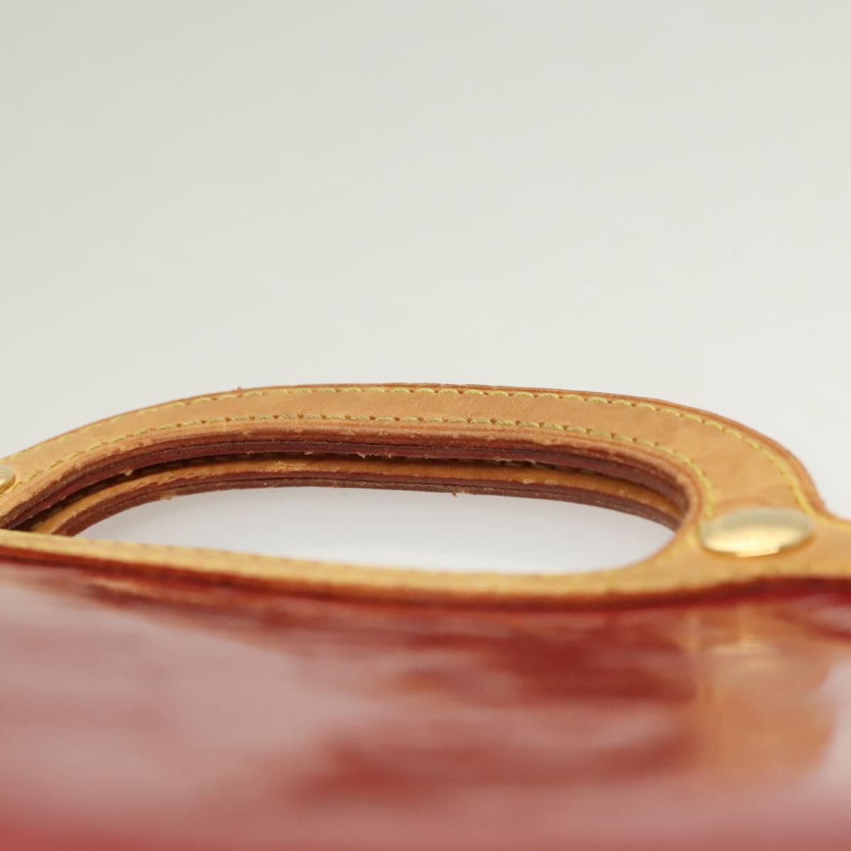 LOUIS VUITTON Monogram Vernis Roxbury Drive Hand Bag 2way Red M91987 Auth 130922