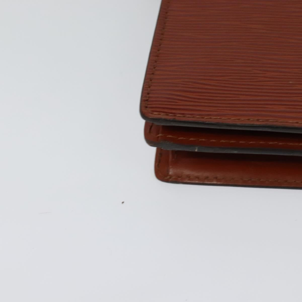 LOUIS VUITTON Epi Angian Clutch Bag Brown M52113 LV Auth 130924