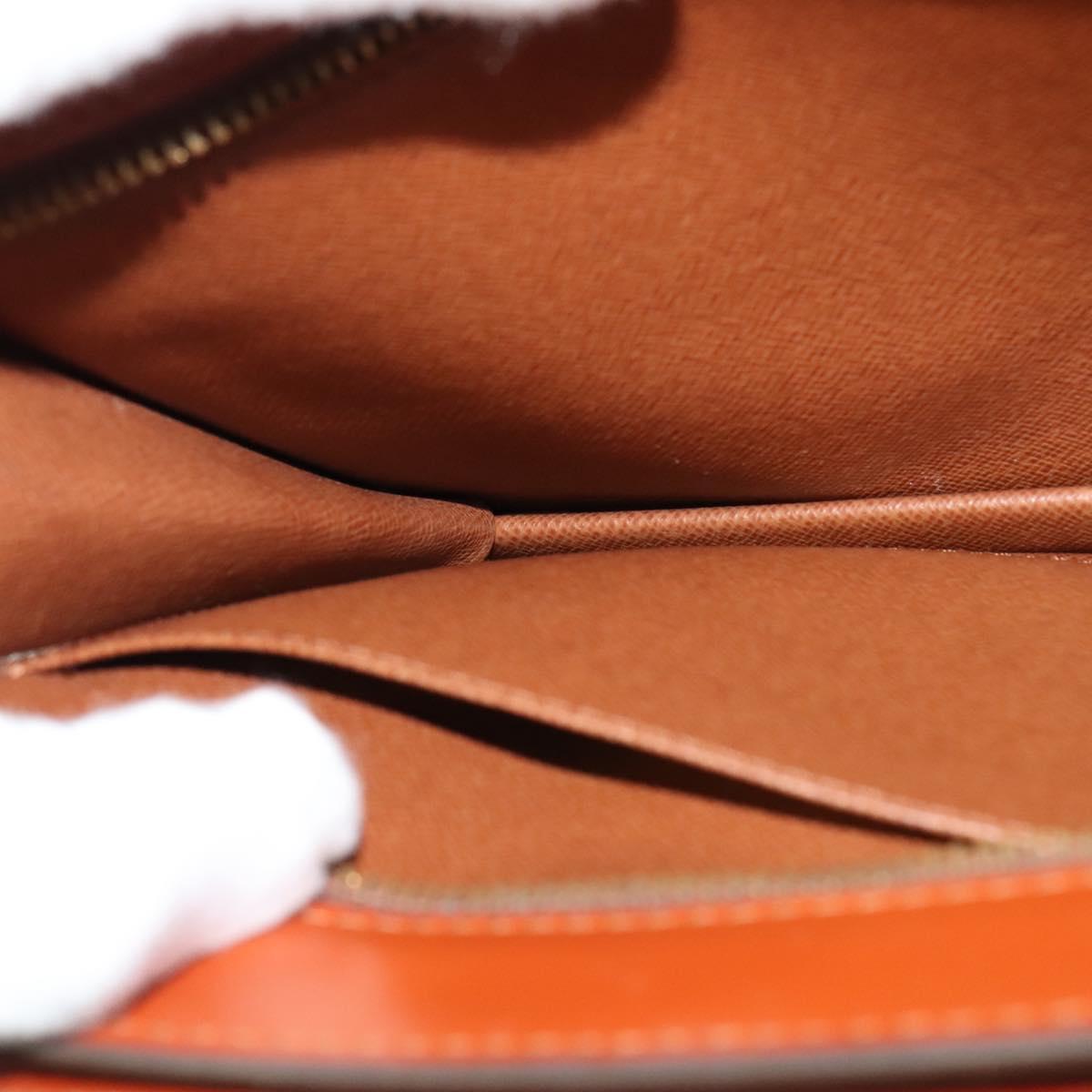 LOUIS VUITTON Epi Angian Clutch Bag Brown M52113 LV Auth 130924