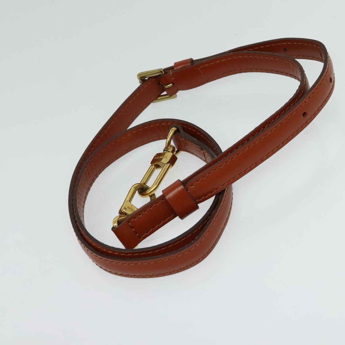 LOUIS VUITTON Epi Angian Clutch Bag Brown M52113 LV Auth 130924