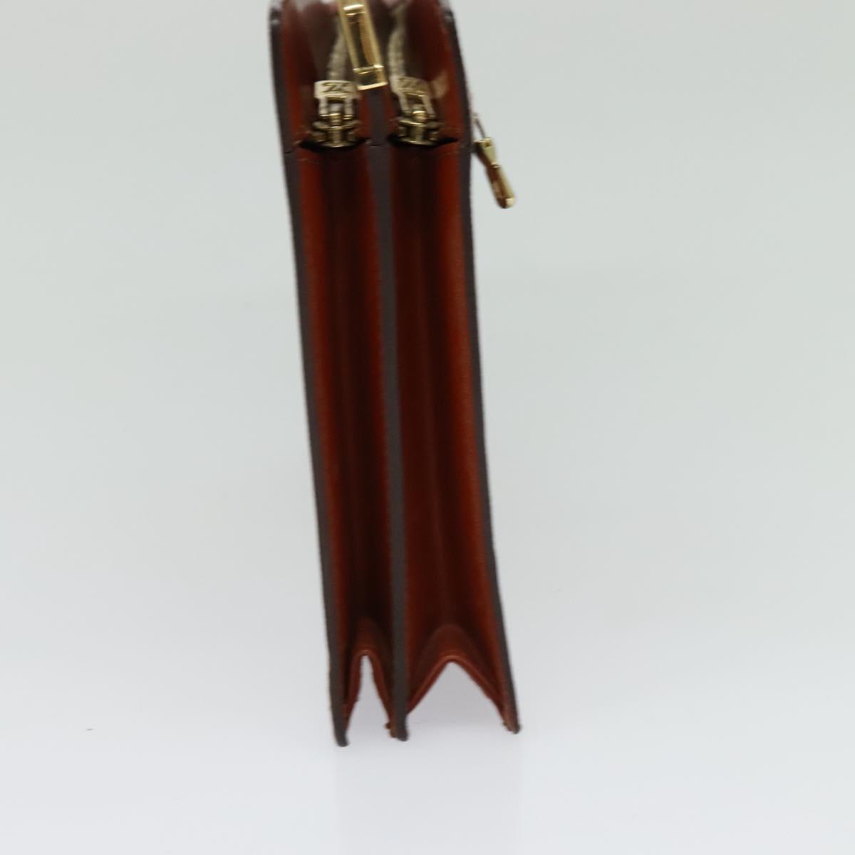 LOUIS VUITTON Epi Angian Clutch Bag Brown M52113 LV Auth 130924