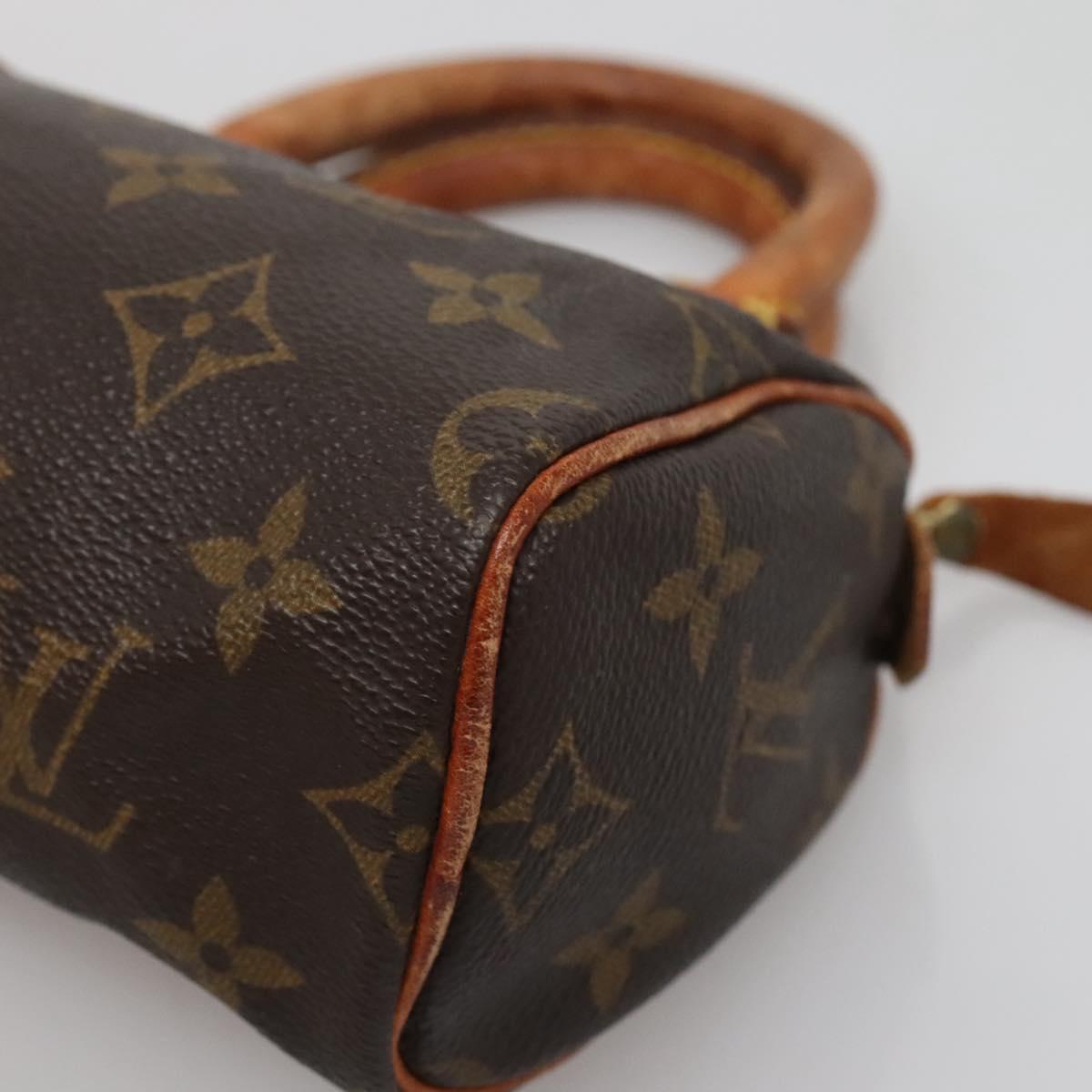 LOUIS VUITTON Monogram Mini Speedy Hand Bag M41534 LV Auth 130926