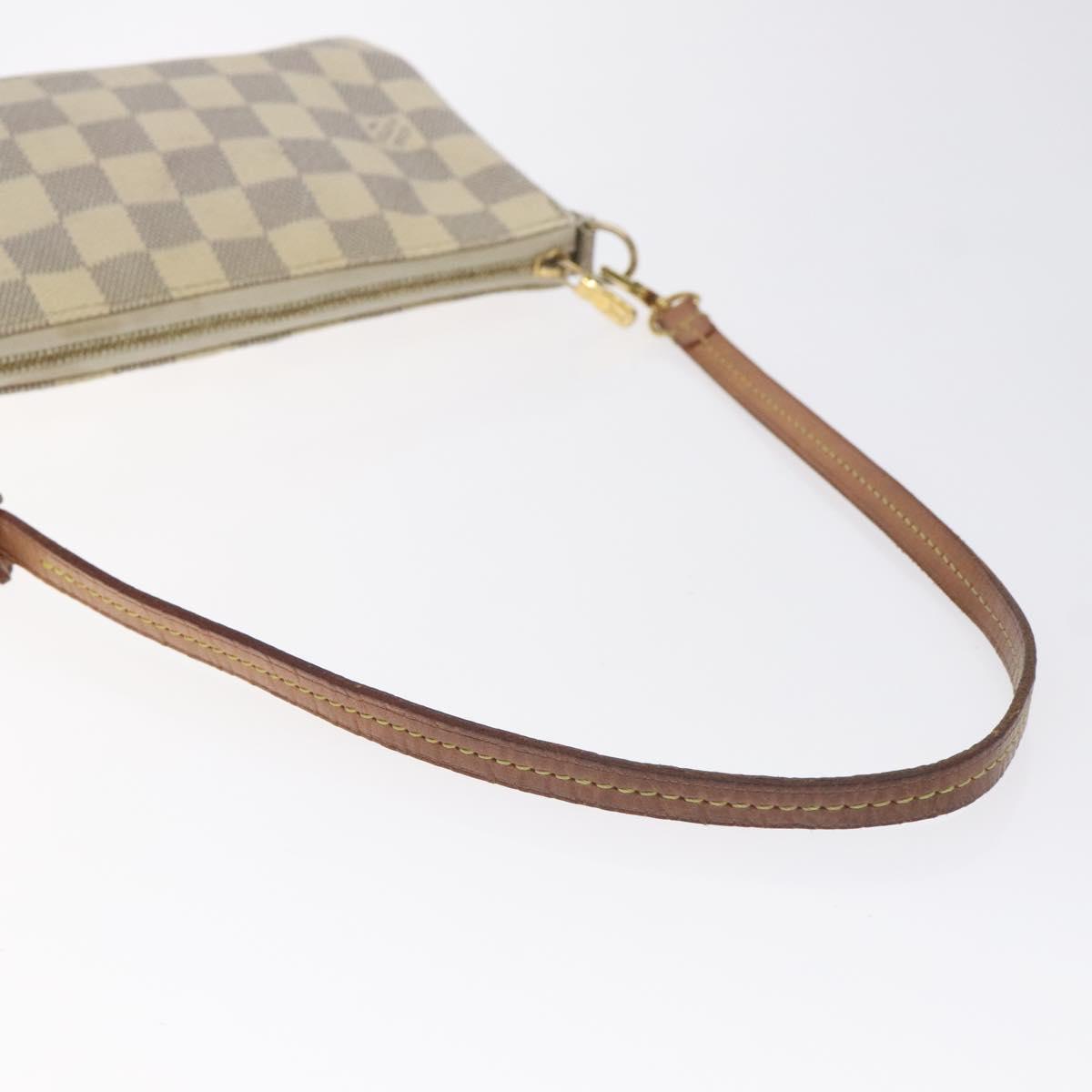 LOUIS VUITTON Damier Azur Pochette Accessoires Pouch N51986 LV Auth 130929