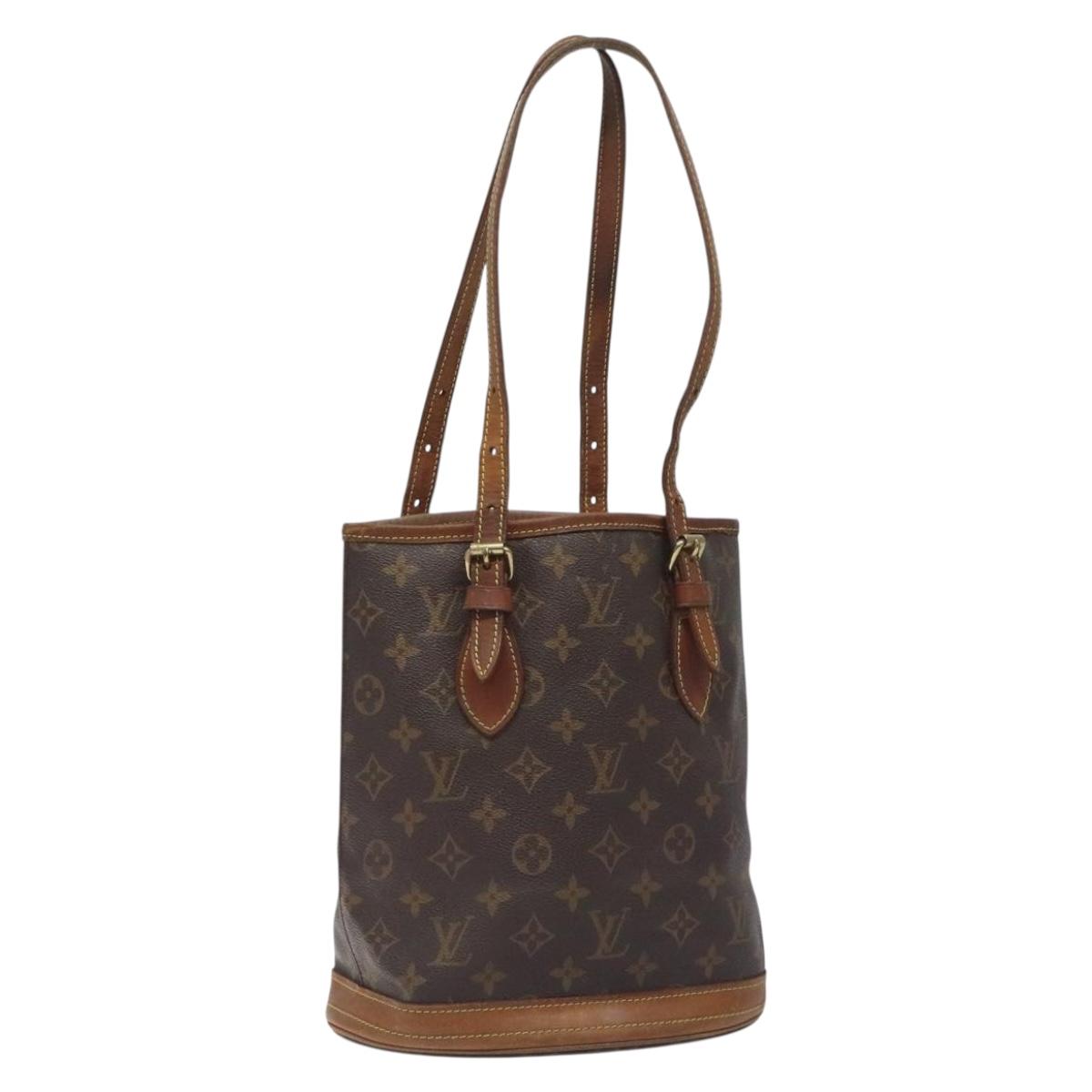 LOUIS VUITTON Monogram Bucket PM Shoulder Bag Vintage M42238 LV Auth 130969