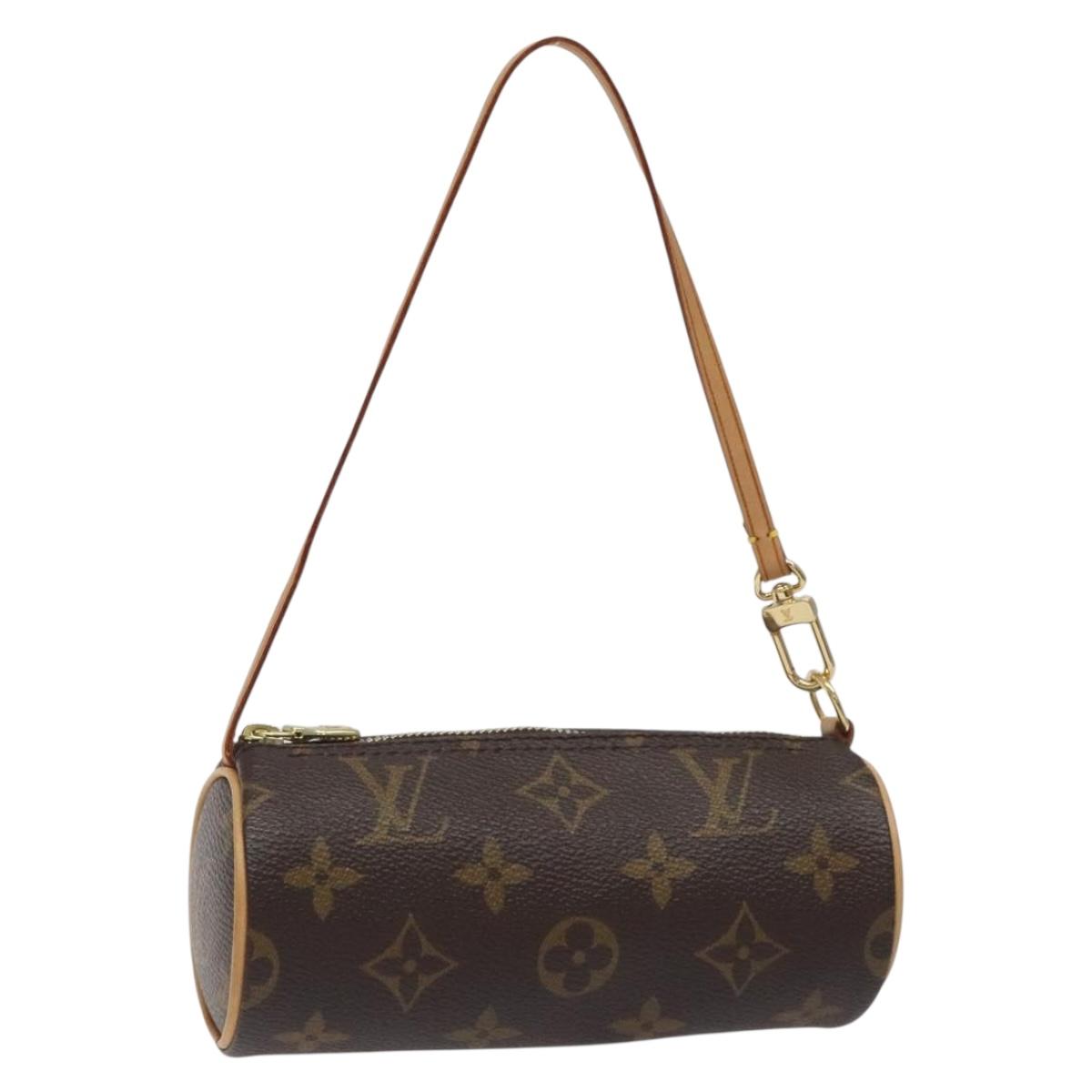 LOUIS VUITTON Monogram Papillon Pouch LV Auth 130985