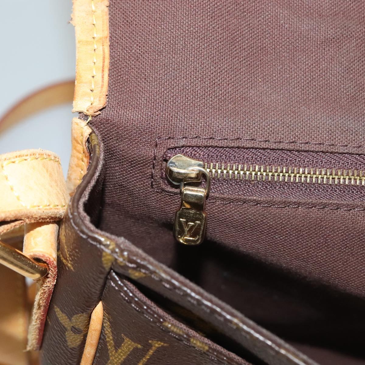 LOUIS VUITTON Monogram Menilmontant PM Shoulder Bag M40474 LV Auth 131062