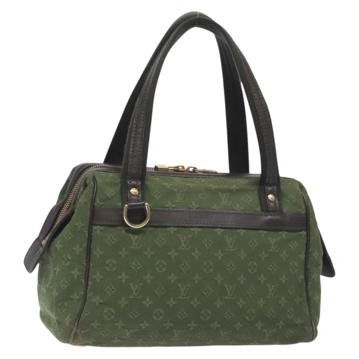 LOUIS VUITTON Monogram Mini Josephine PM Hand Bag TST Khaki M92415 Auth 131078
