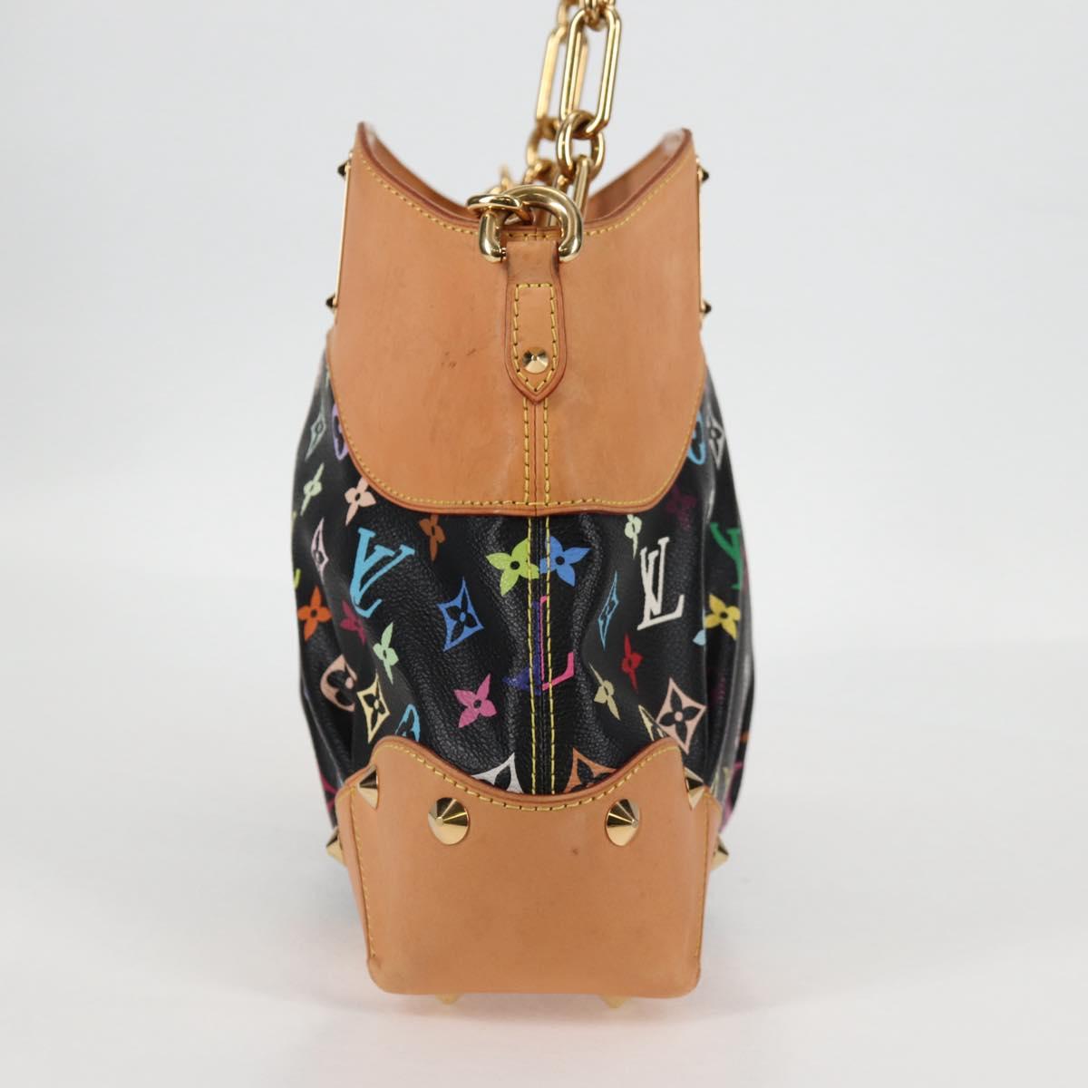 LOUIS VUITTON Monogram Multicolor Judy MM Bag 2Way Black M40256 Auth 131092V