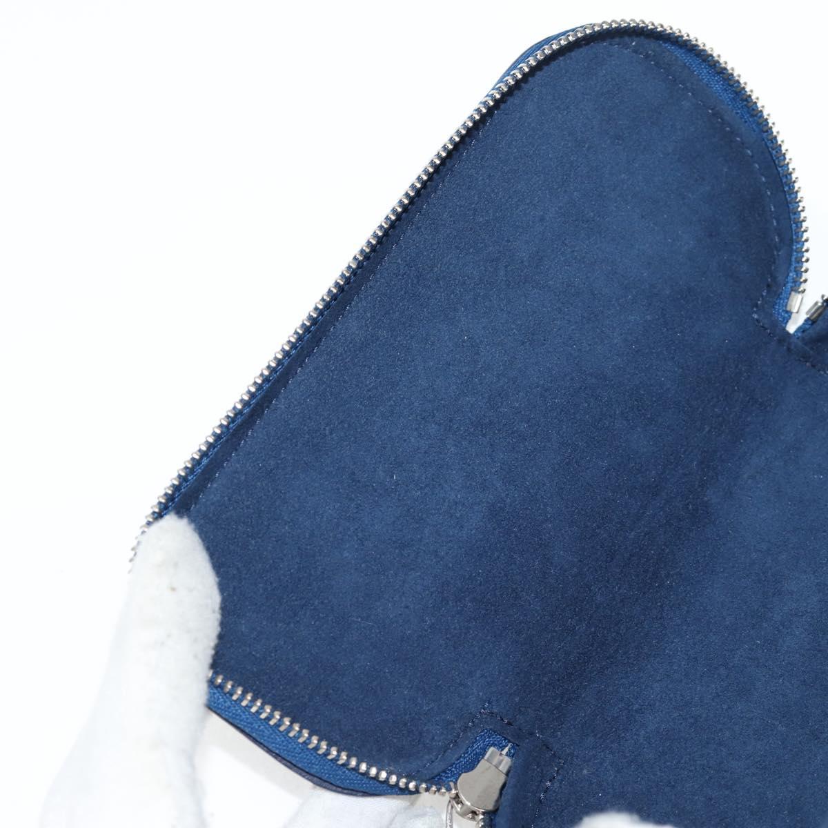 LOUIS VUITTON Bandana Etui Lunet GM Glasses Case Blue GI0764 Auth 131099SAM