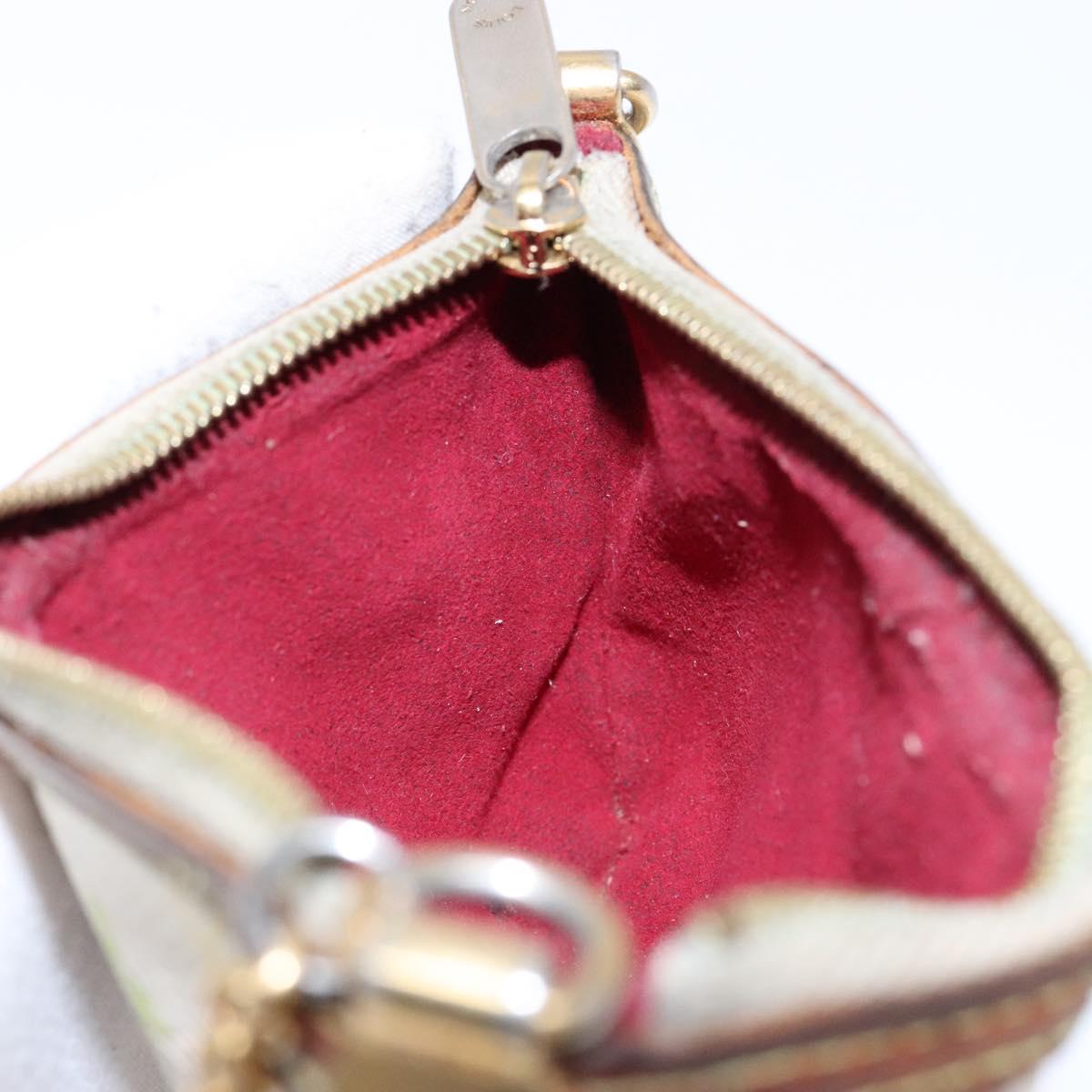 LOUIS VUITTON Multicolor Pochette Mira PM Hand Bag White M60096 LV Auth 131122