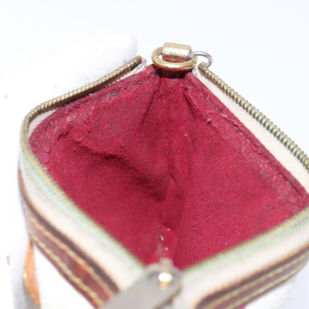 LOUIS VUITTON Multicolor Pochette Mira PM Hand Bag White M60096 LV Auth 131122